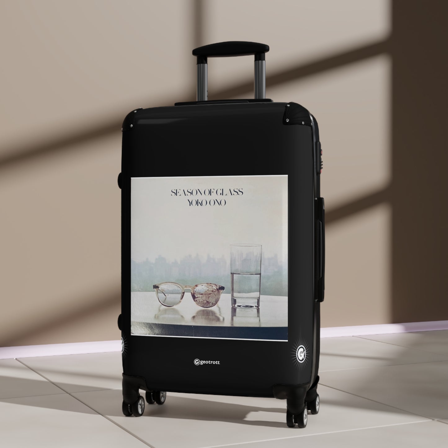 Yoko Ono Season Of Glass 1981 Luggage Bag Rolling Suitcase Spinner