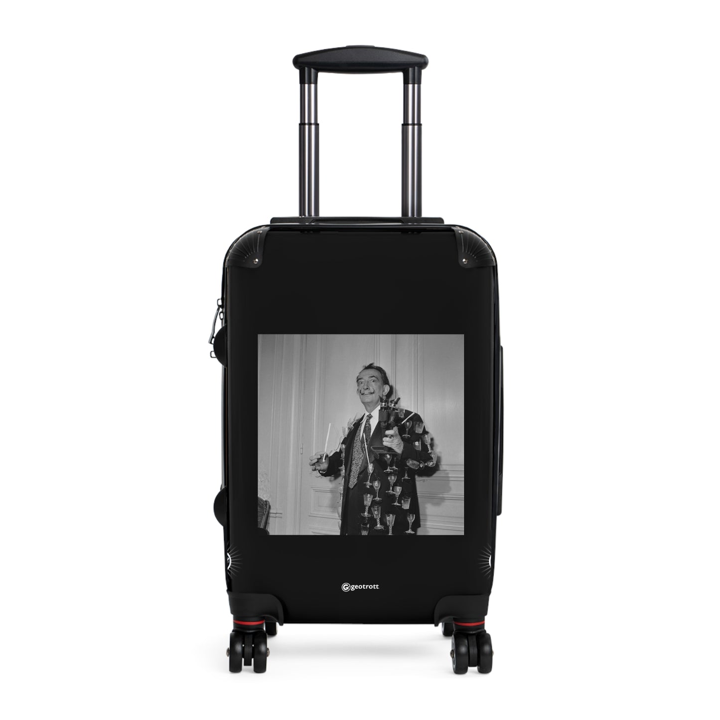 Salvador Dali Paris 1960 20Th Century Photos Luggage Bag Rolling Suitcase Spinner
