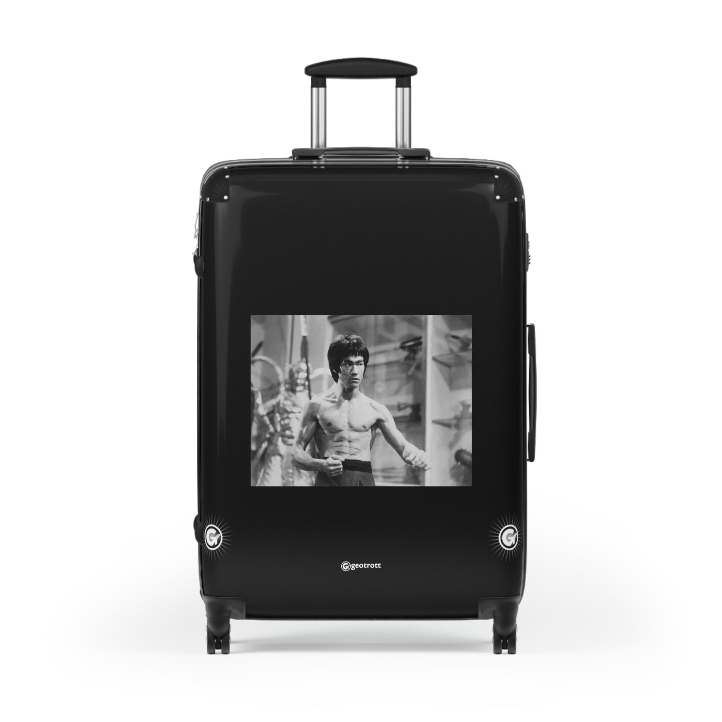 Bruce Lee Fighting Huntress Enter The Dragon 20Th Century Photos Luggage Bag Rolling Suitcase Spinner