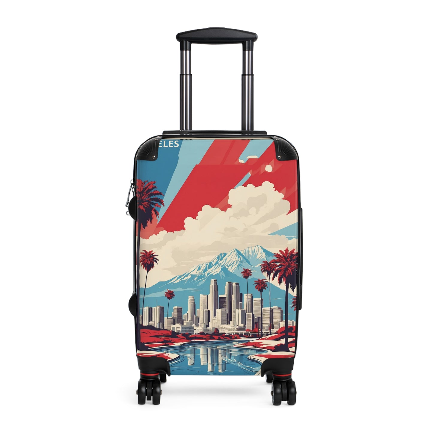Los Angeles Dreamscape: Vintage Travel Poster, Urban Skyline And Palm Trees Vintage Travel Poster