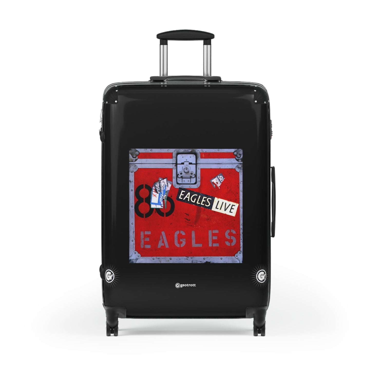Eagles Live Eighties Music Album Luggage Bag Rolling Suitcase Spinner