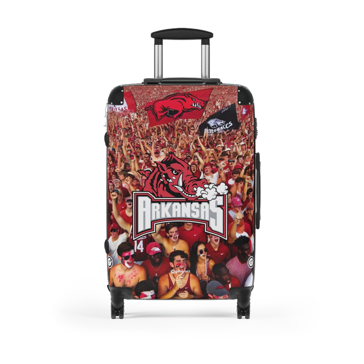 Arkansas Razorbacks Football Team Luggage Bag Rolling Suitcase Spinner