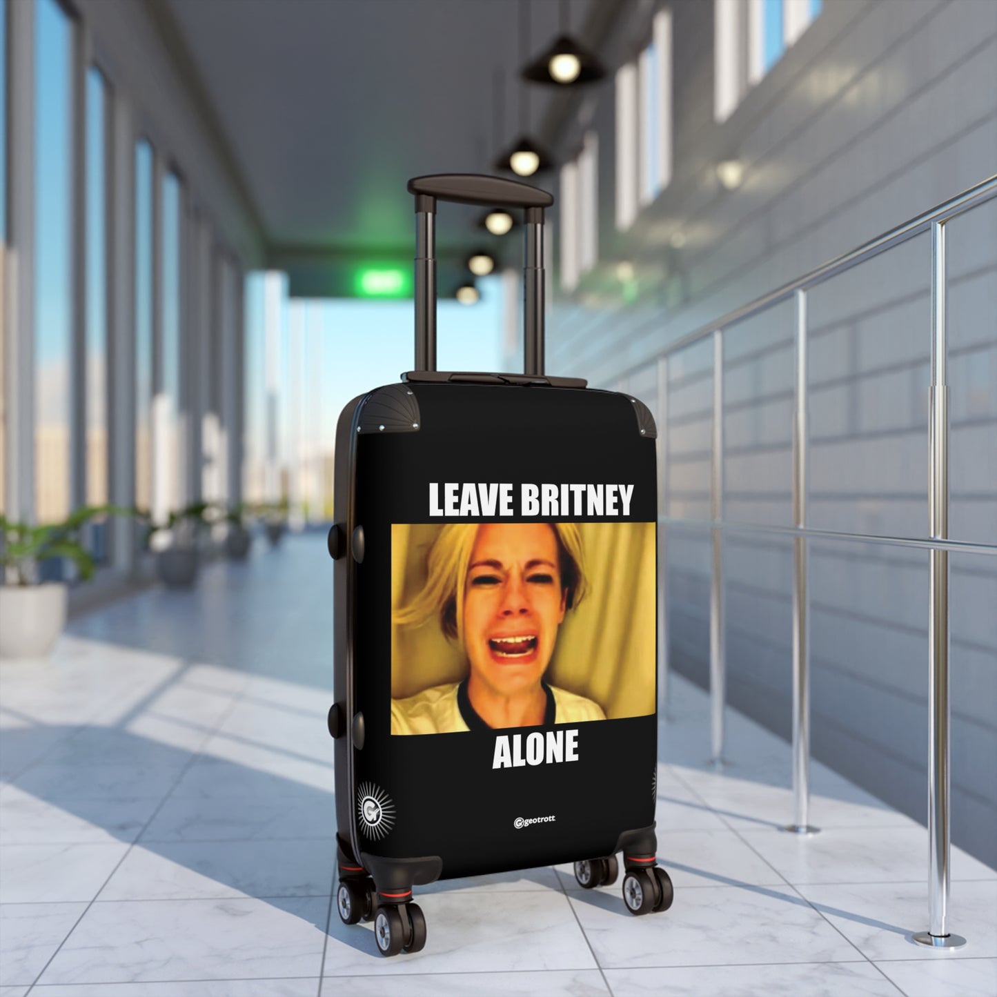 Leave Britney Alone MEME Funny Inspirational Luggage Bag Rolling Suitcase Spinner