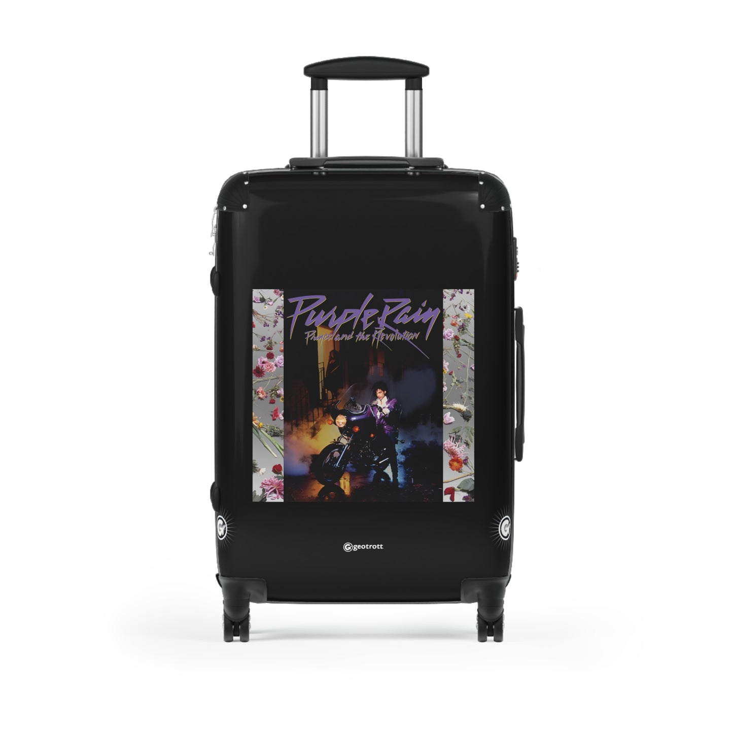 Purple Rain Prince And The Revolution Eighties Music Album Luggage Bag Rolling Suitcase Spinner