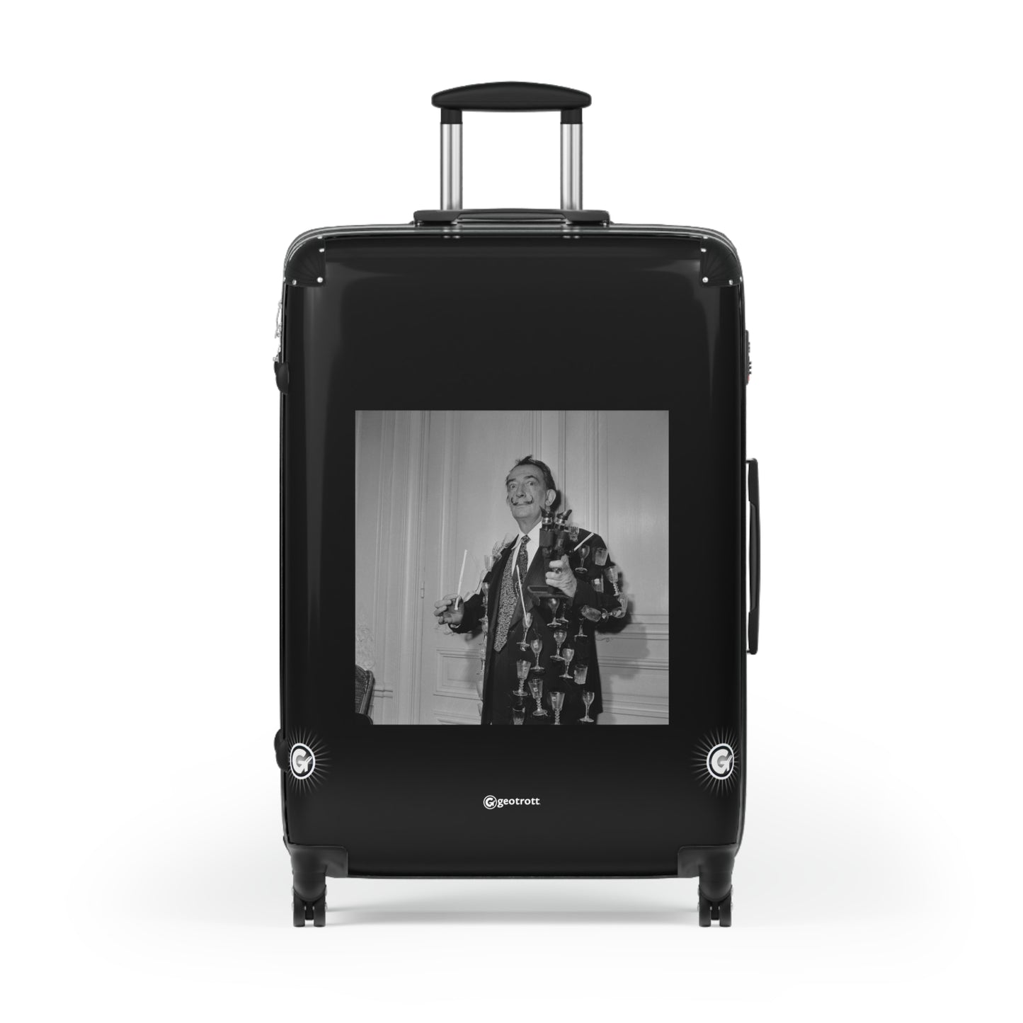 Salvador Dali Paris 1960 20Th Century Photos Luggage Bag Rolling Suitcase Spinner