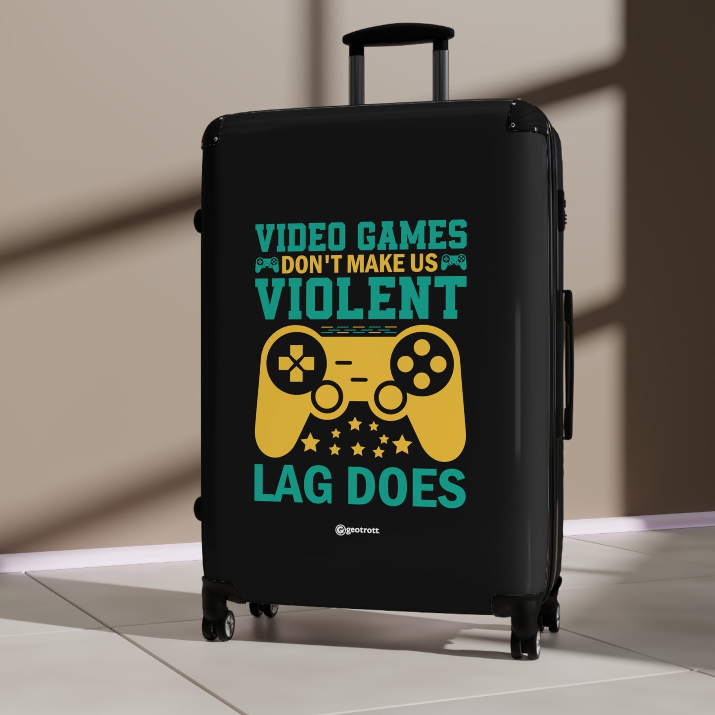 Video Games don't make us Violent Lag does Gamer Gaming Suitcase-Bags-Geotrott