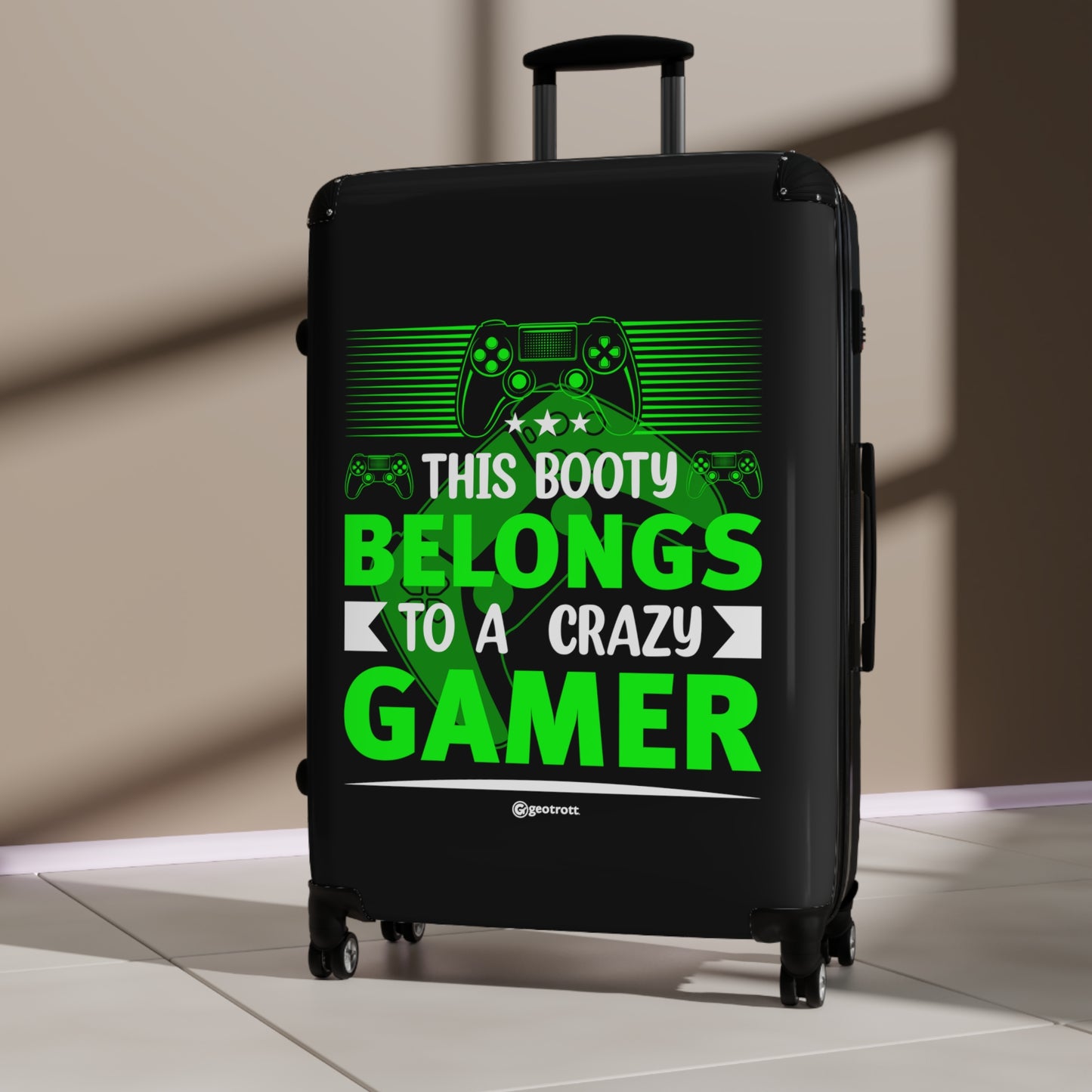 This Booty Belongs To A Crazy Gamer Gamer Gaming Suitcase