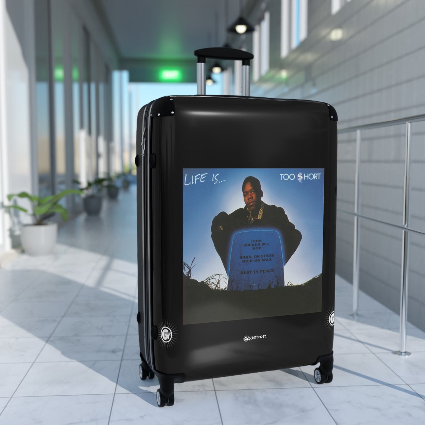 Too Short Life Is Too Short 1988 Luggage Bag Rolling Suitcase Spinner
