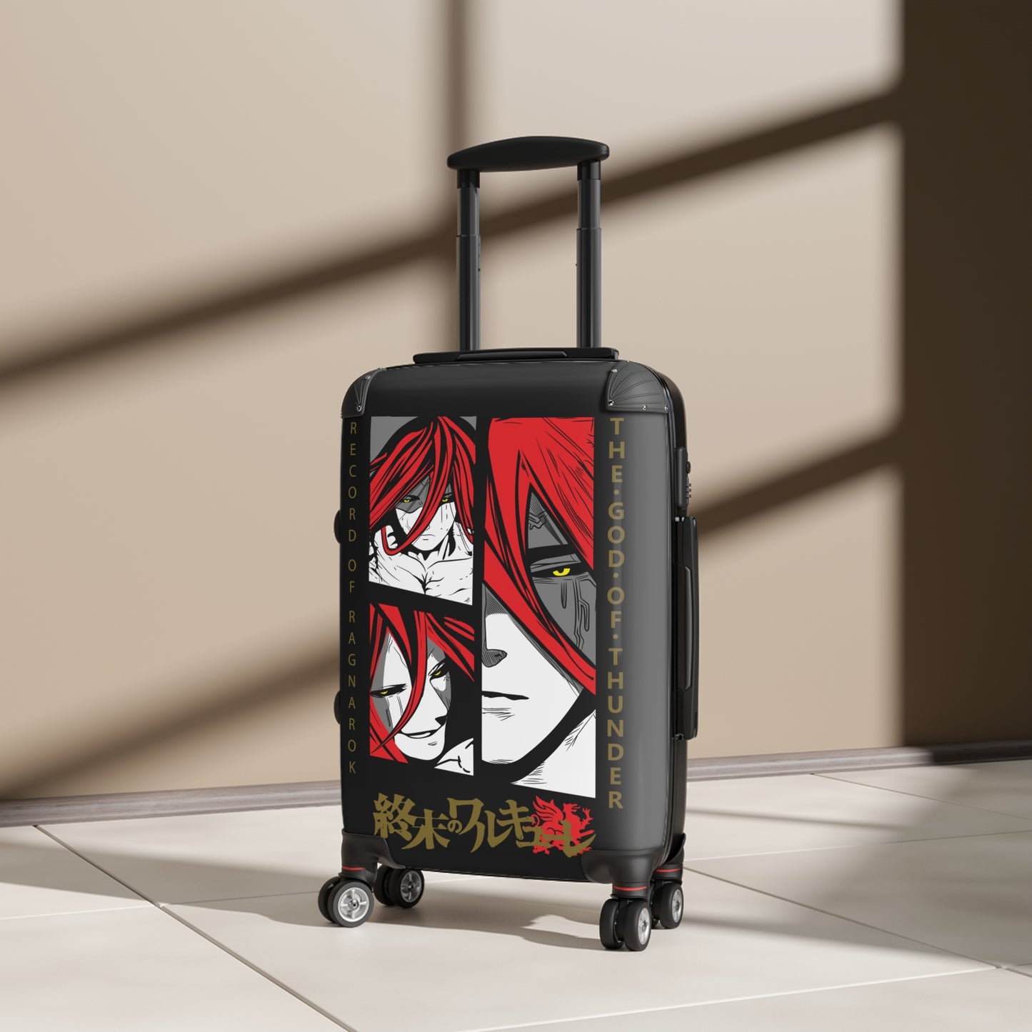 Thunder's Fury: Dynamic Anime Panels, Red-Haired Character Portrait