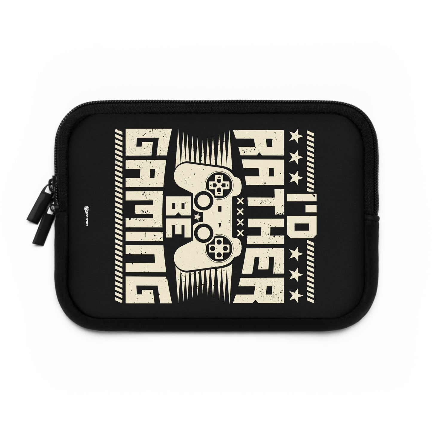 I'D Rather Be Gaming Gamer Gaming Lightweight Smooth Neoprene Laptop Sleeve