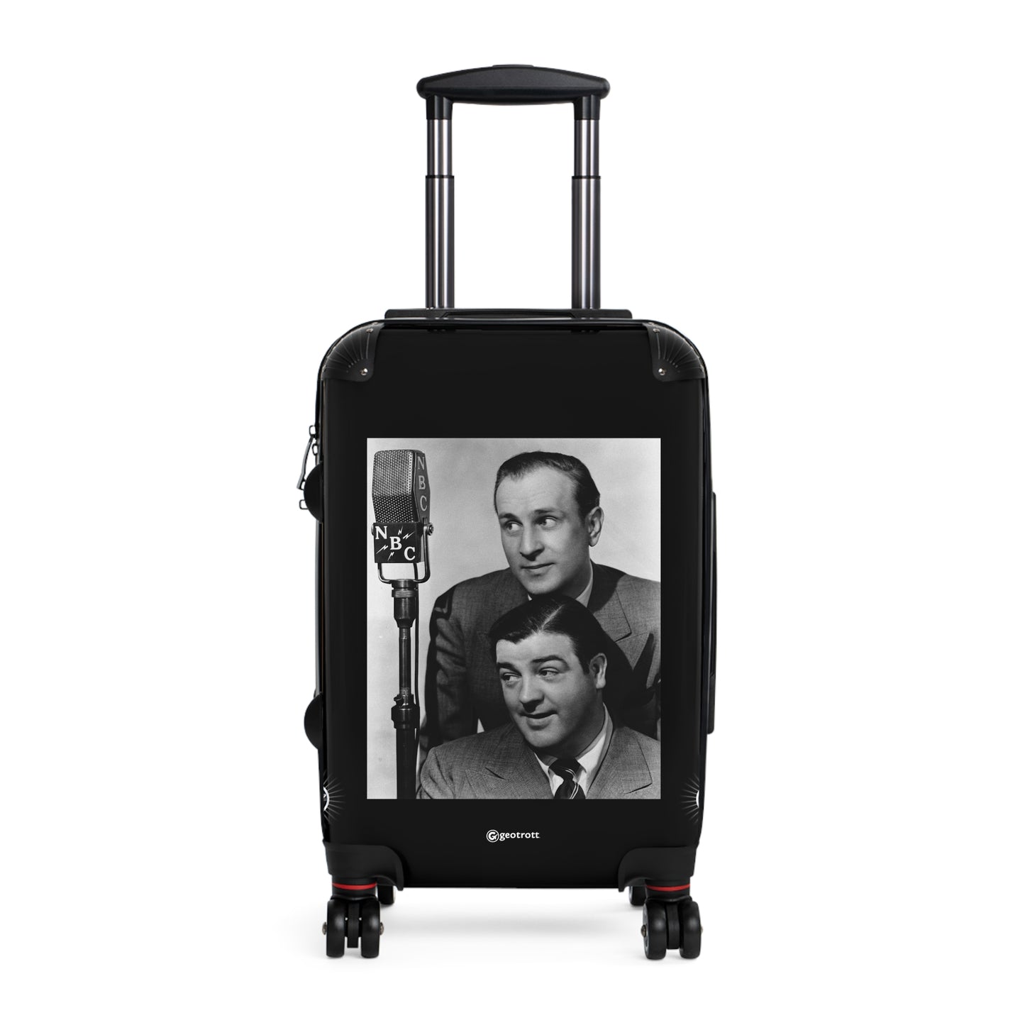Abbott And Costello, Comprising Bud Abbott And Lou Costello Vaudeville Radio Film And Tv 20Th Century Photos Luggage Bag Rolling Suitcase Spinner