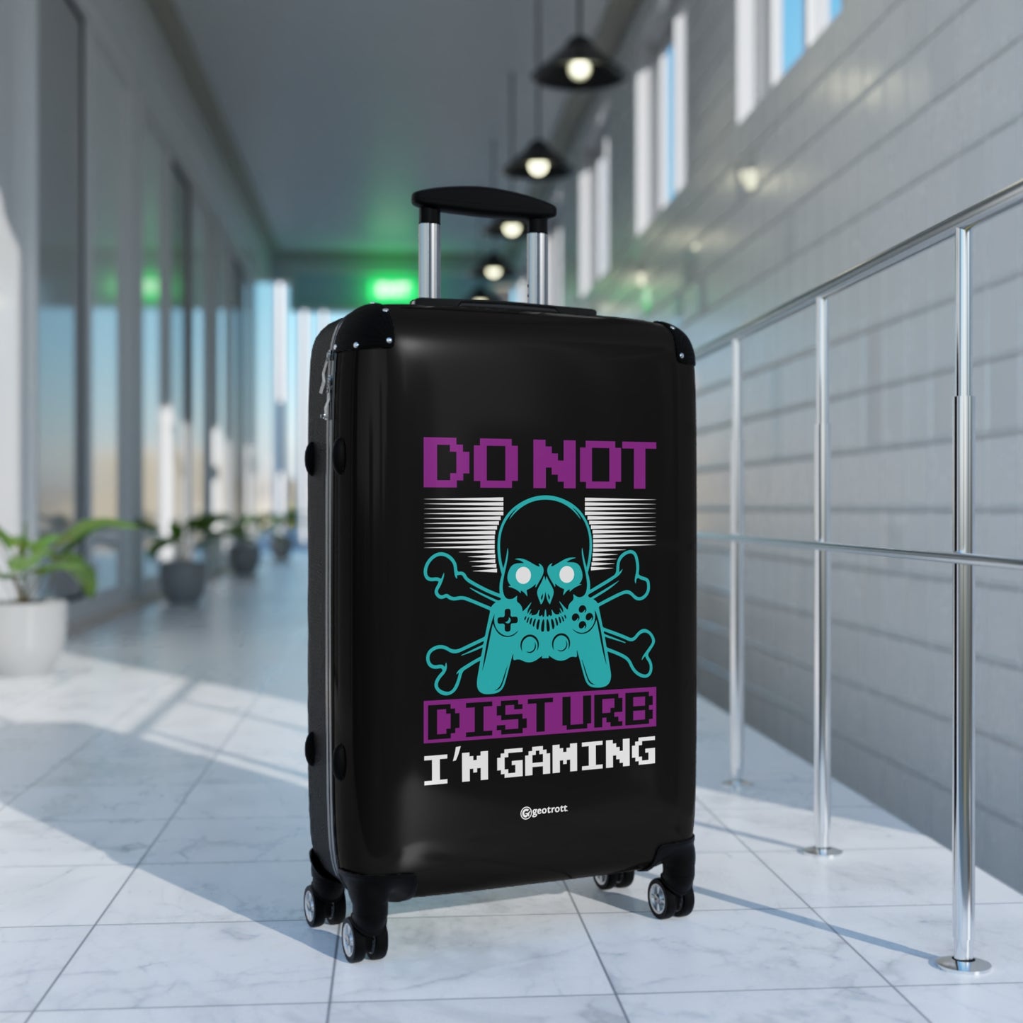 Do Not Disturb I'M Gaming 3 Gamer Gaming Suitcase