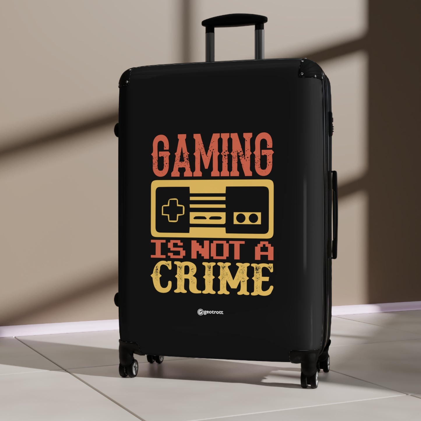 Gaming is not a Crime Gamer Gaming Suitcase-Bags-Geotrott