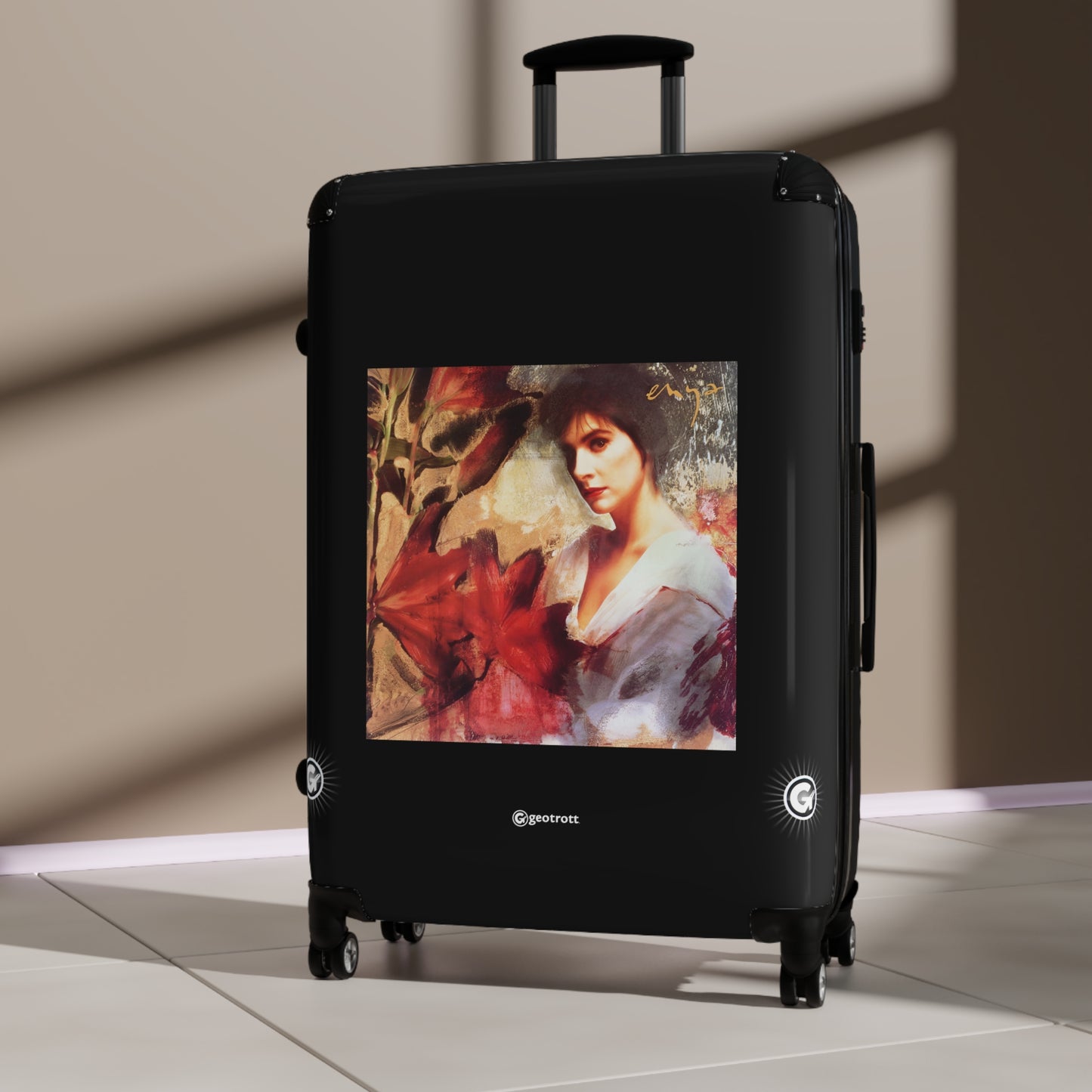 Enya Eighties Music Album Luggage Bag Rolling Suitcase Spinner