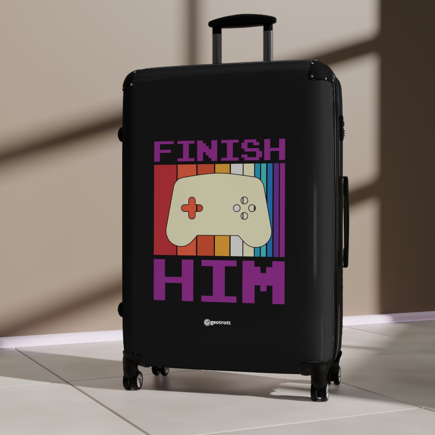 Finish Him Gamer Gaming Suitcase-Bags-Geotrott