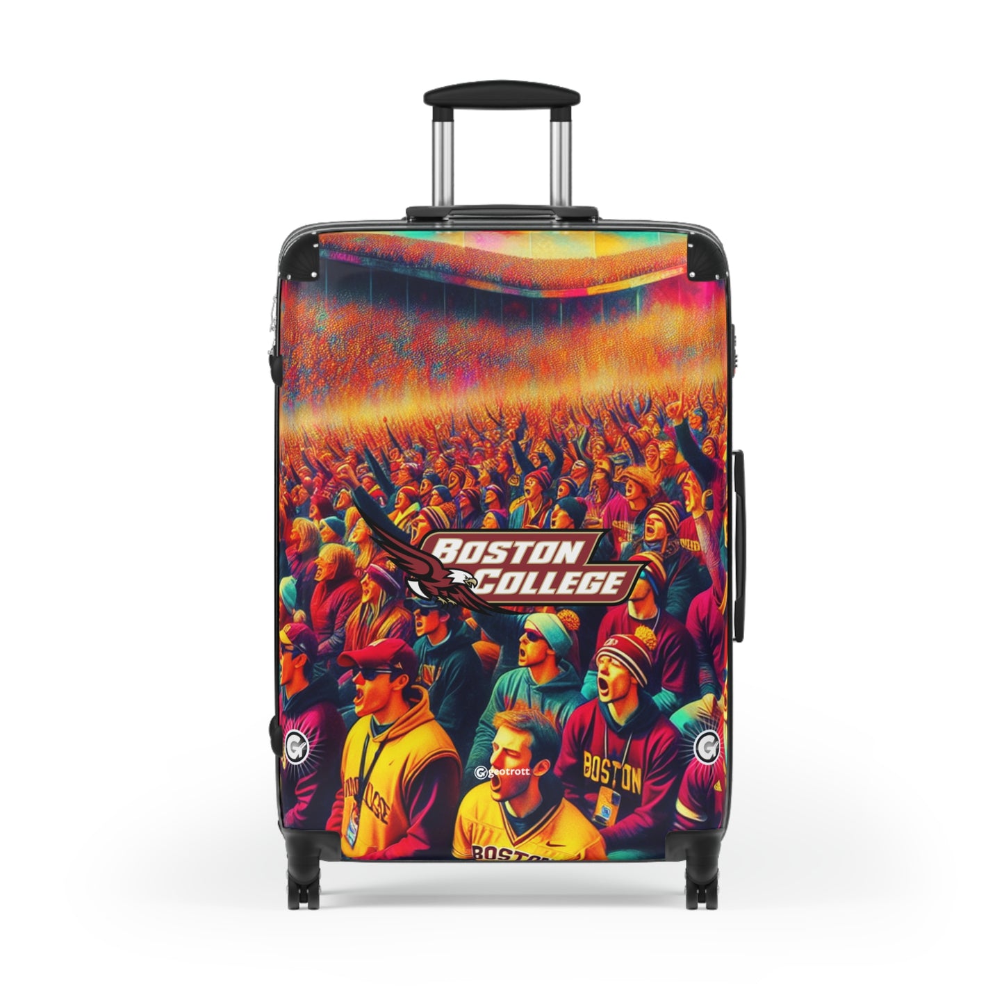 Boston College Eagles College Team Luggage Bag Rolling Suitcase Spinner