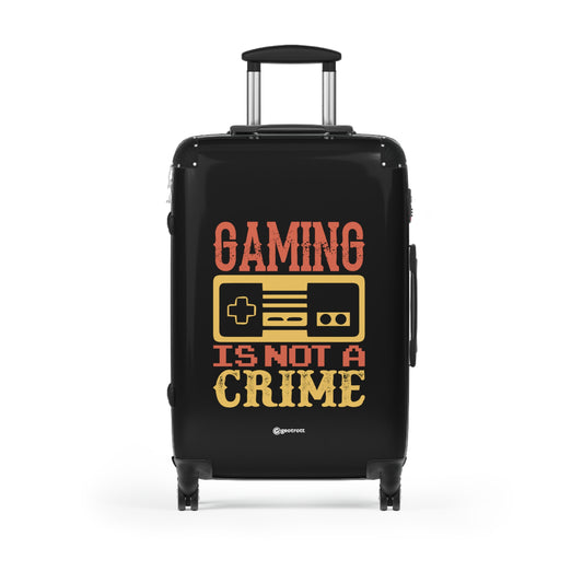 Gaming Is Not A Crime Gamer Gaming Suitcase