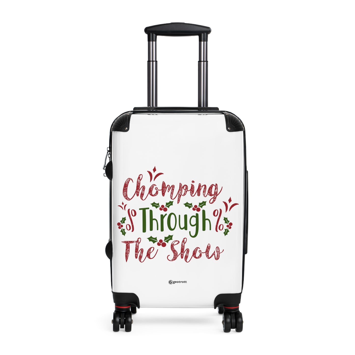 Chomping Through The Show Christmas Season Luggage Bag Rolling Suitcase Spinner