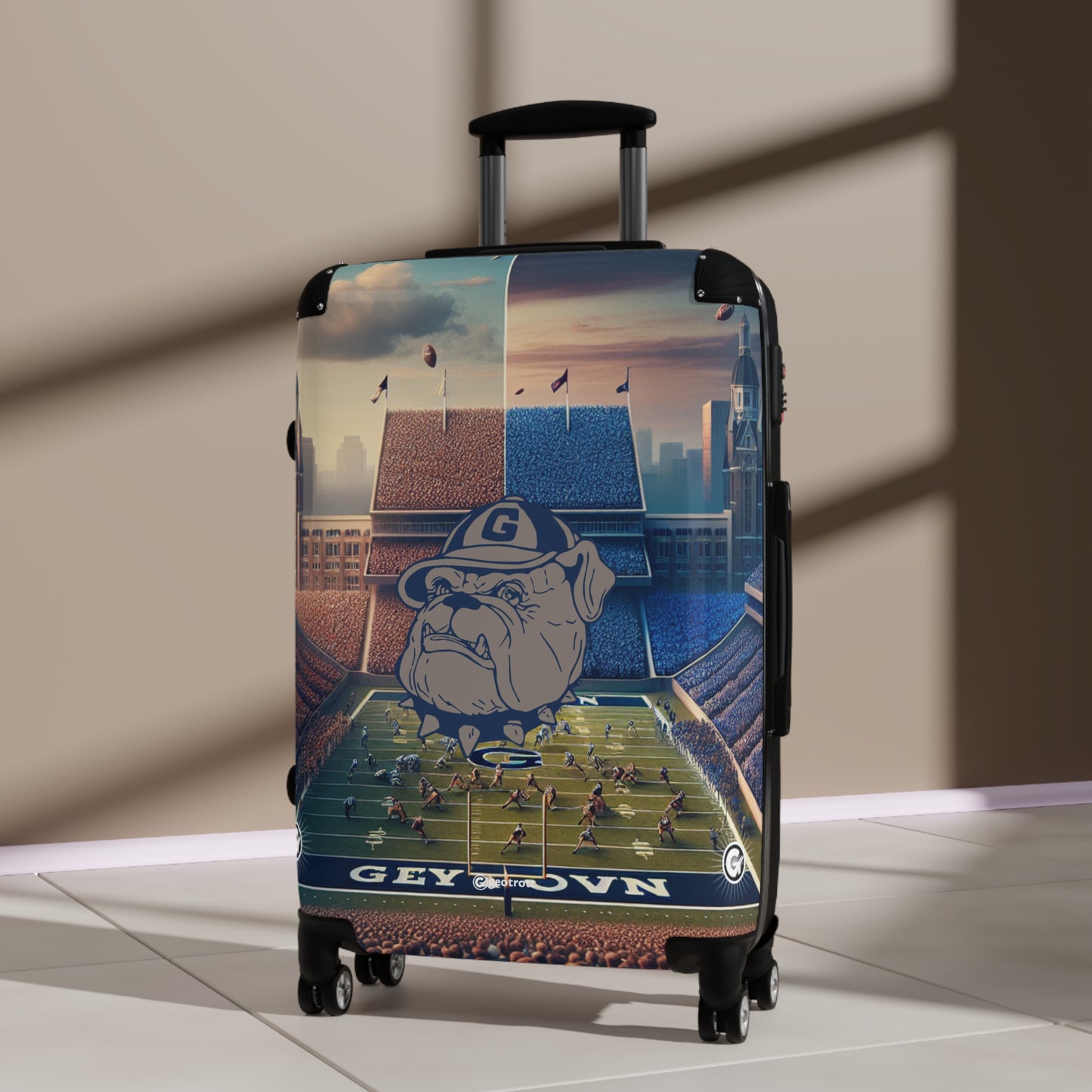 Georgetown Hoyas Football COLLEGE Team Luggage Bag Rolling Suitcase Spinner