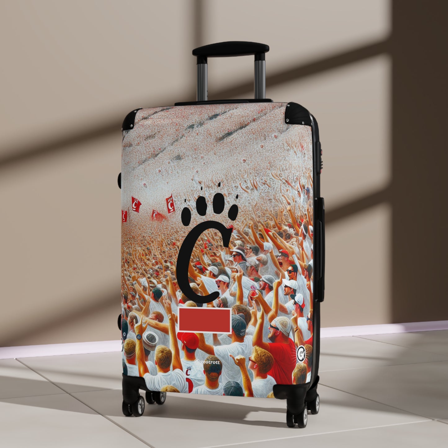 Cincinnati Bearcats Football Team College Team Luggage Bag Rolling Suitcase Spinner