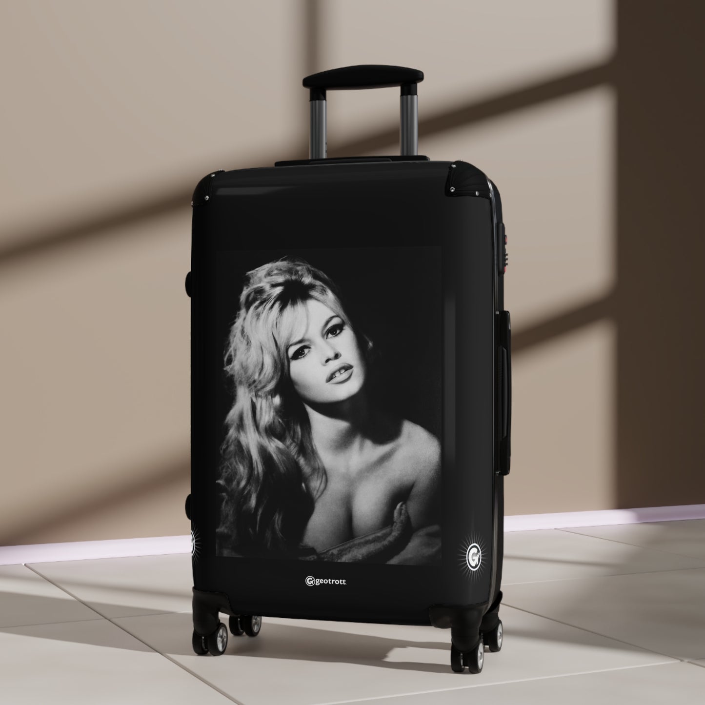 Brigitte Anne-Marie Bardot French Former Actress Singer Model Sexual Revolution 20Th Century Photos Luggage Bag Rolling Suitcase Spinner