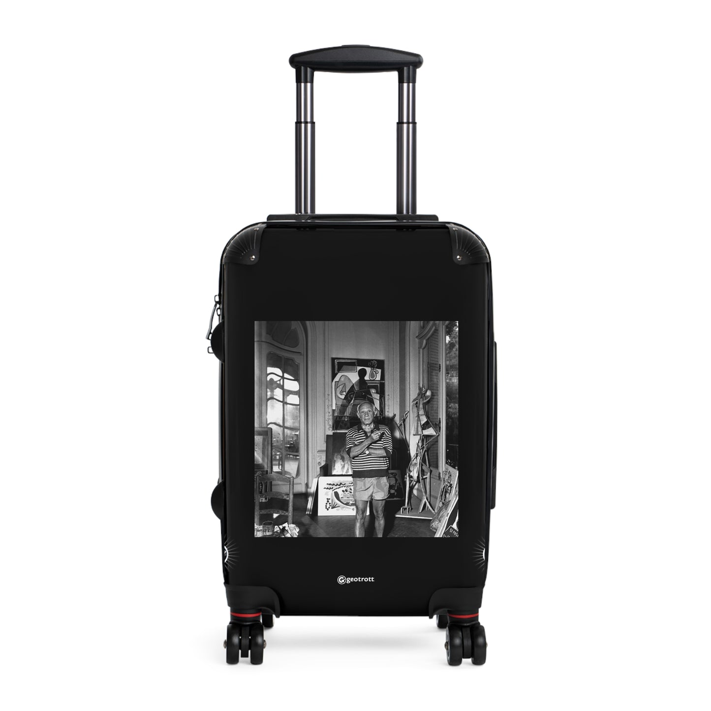 Copy of Pablo Picasso at Home The Prolific Artists Life 20TH CENTURY Photos Luggage Bag Rolling Suitcase Spinner