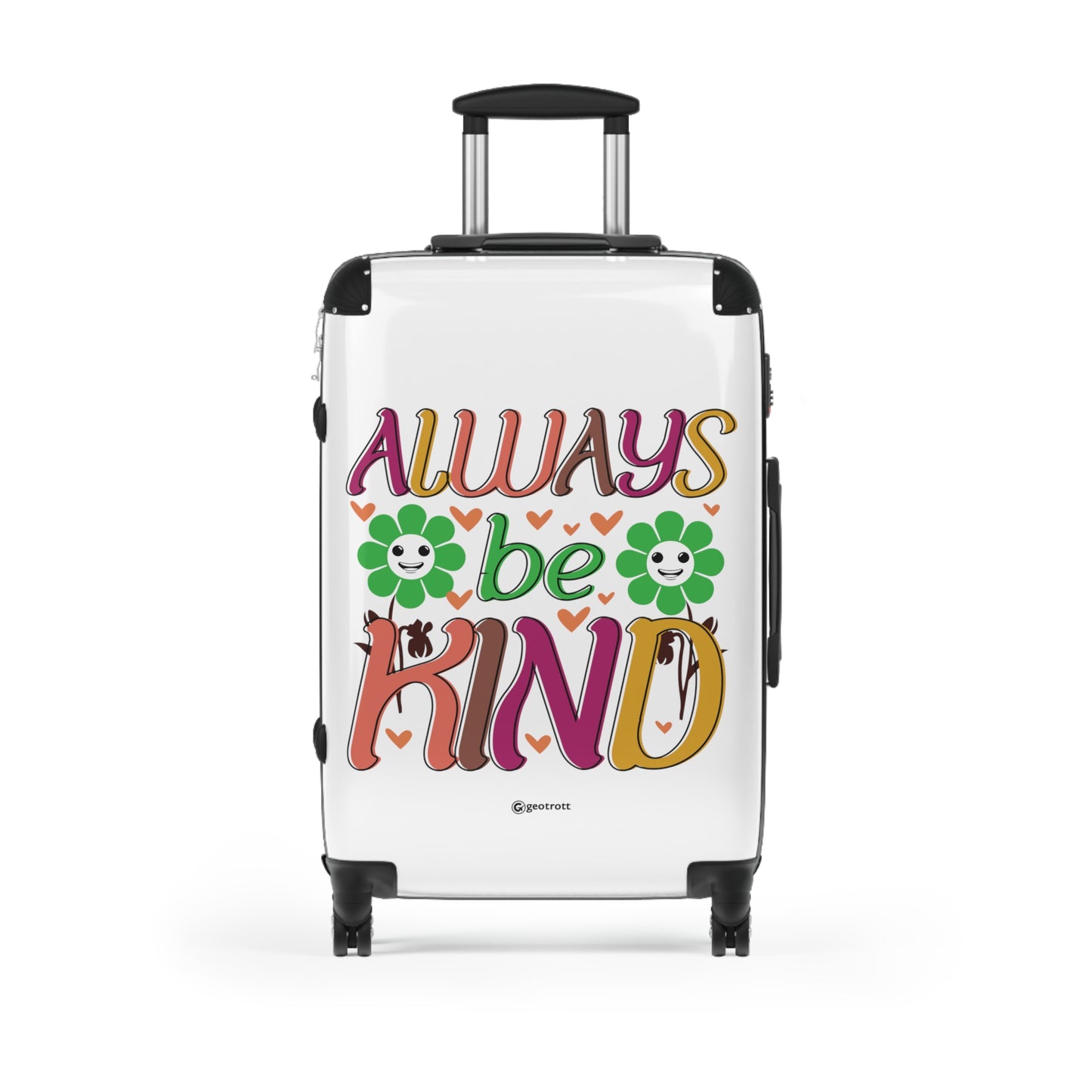 Always Be Kind Emotive Inspirational Luggage Bag Rolling Suitcase Spinner