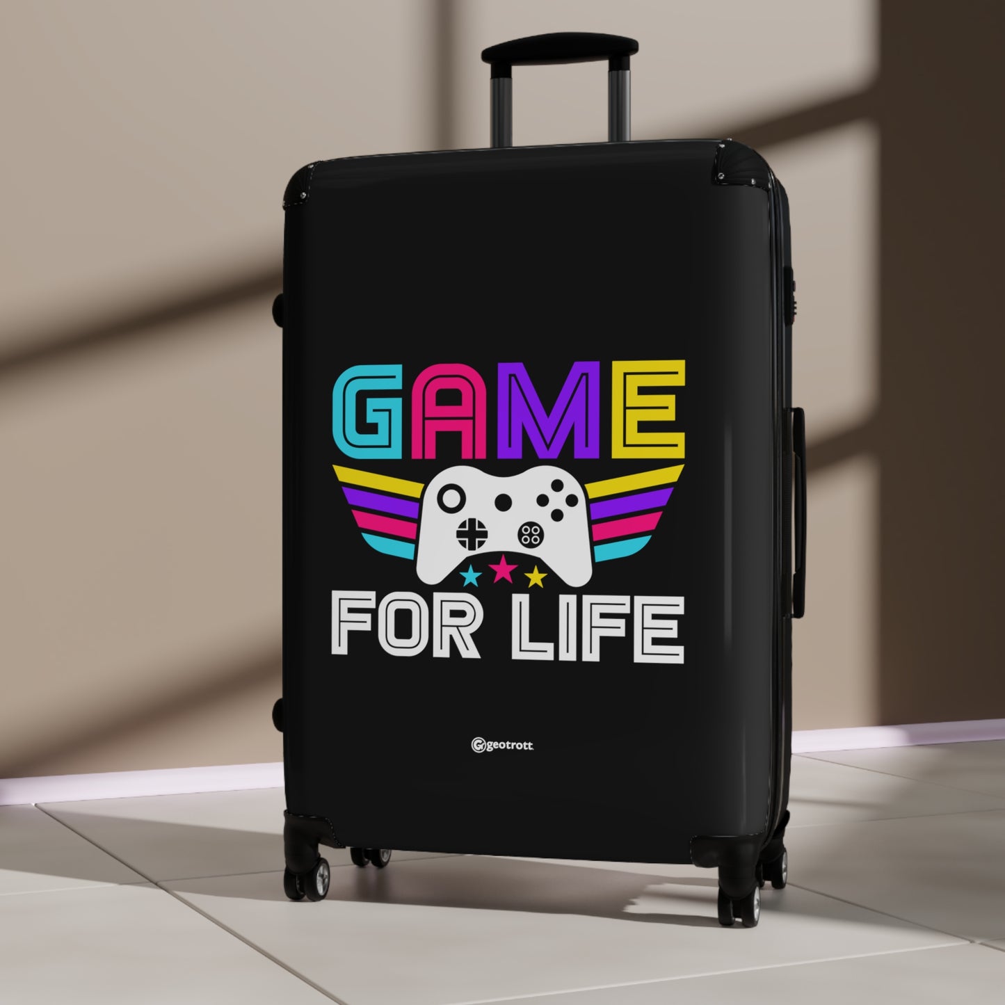 Game For Life Gamer Gaming Suitcase-Bags-Geotrott