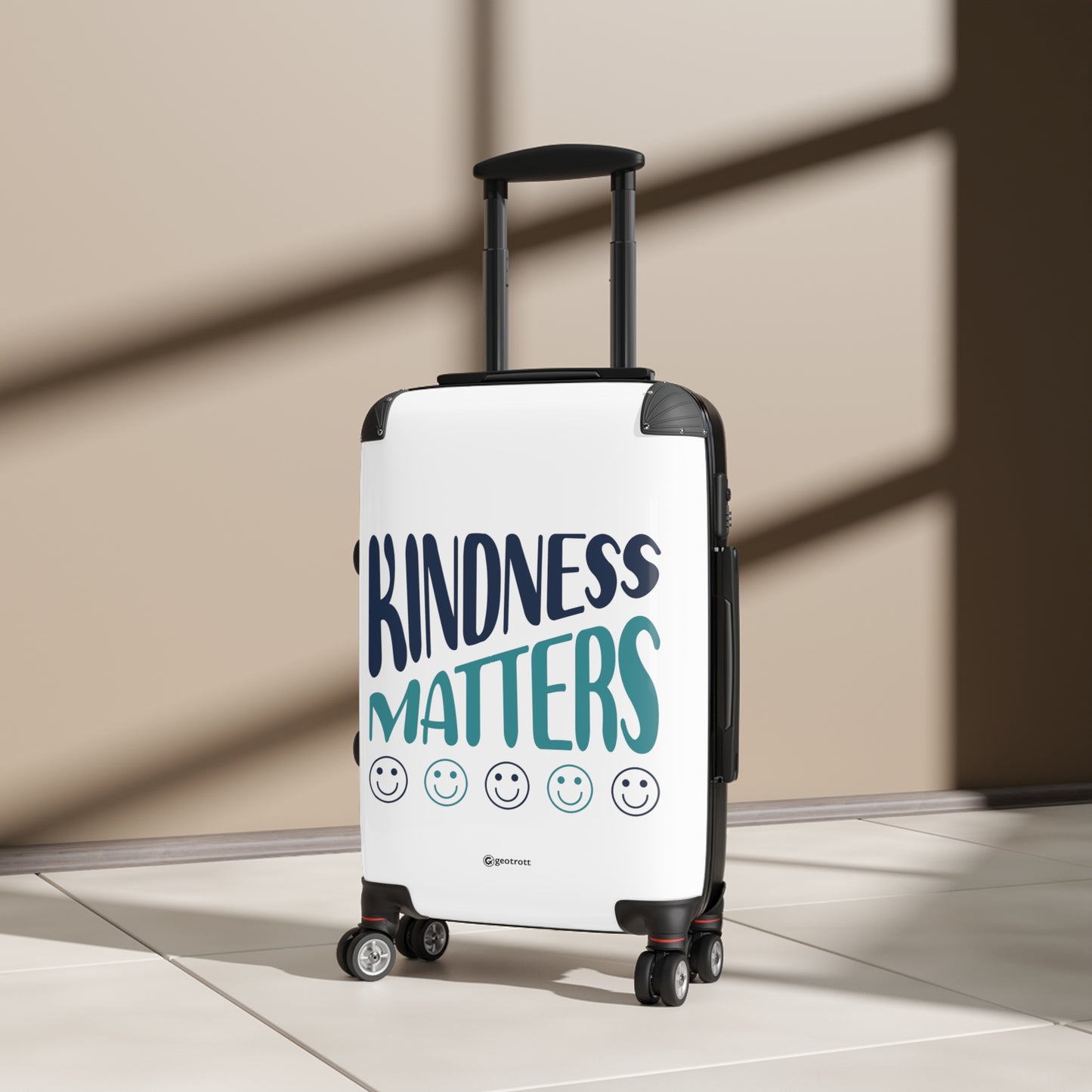 Emotive Inspirational Kindness Matters Luggage Bag Rolling Suitcase Spinner