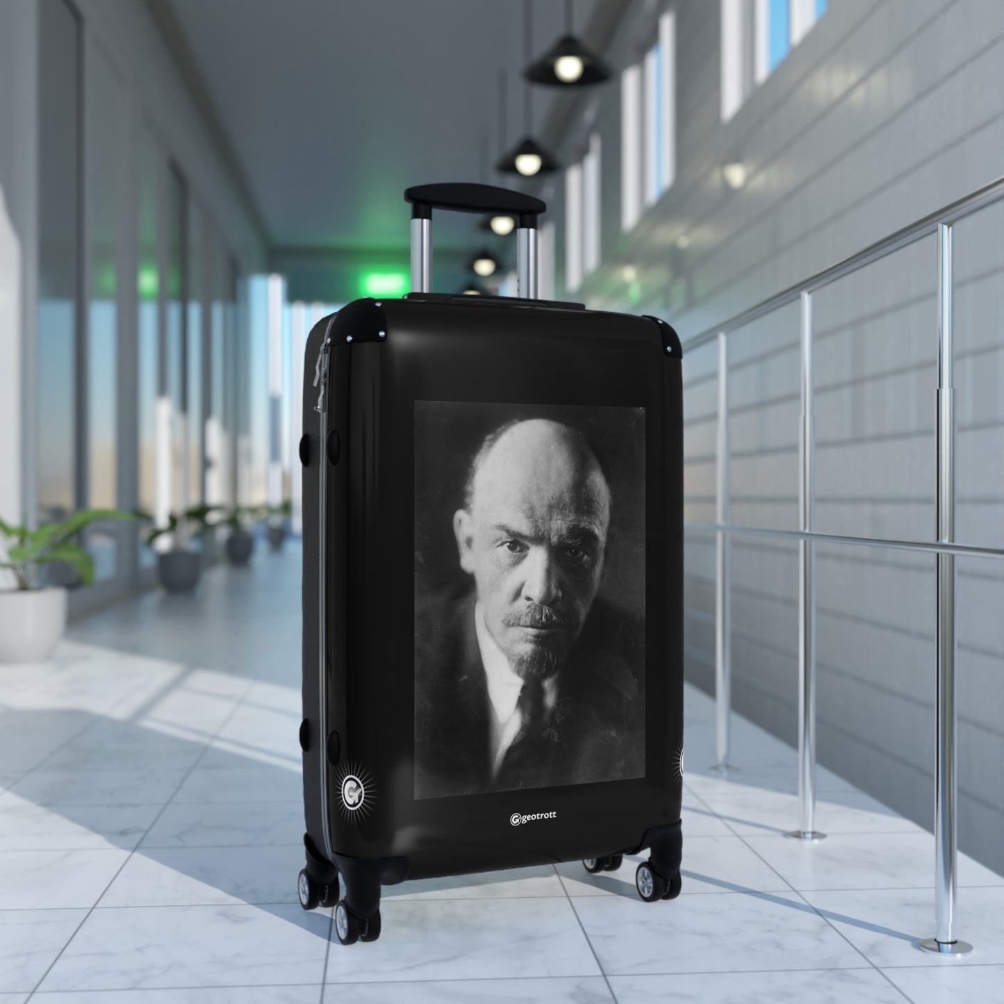 Portrait Of Lenin 1970 20Th Century Photos Luggage Bag Rolling Suitcase Spinner