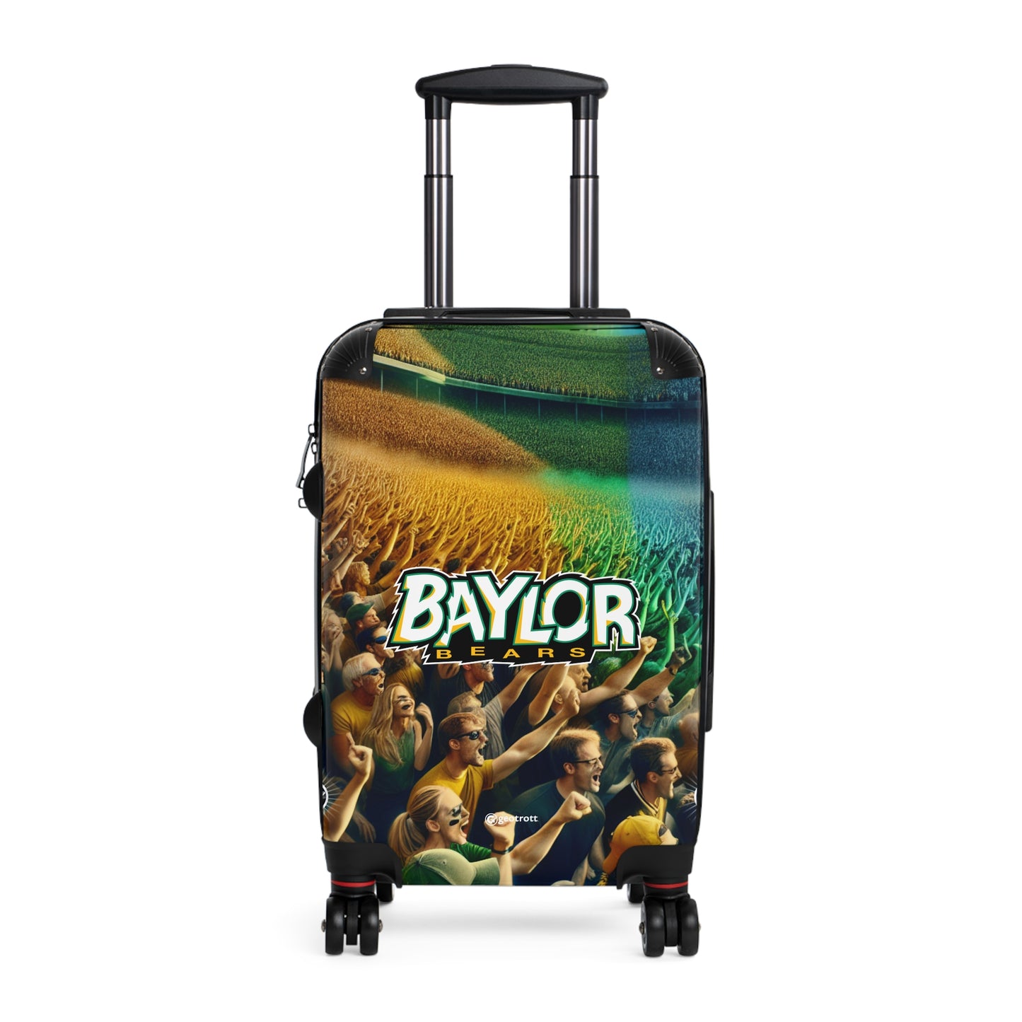Baylor Bears Football University College Teams Luggage Bag Rolling Suitcase Spinner