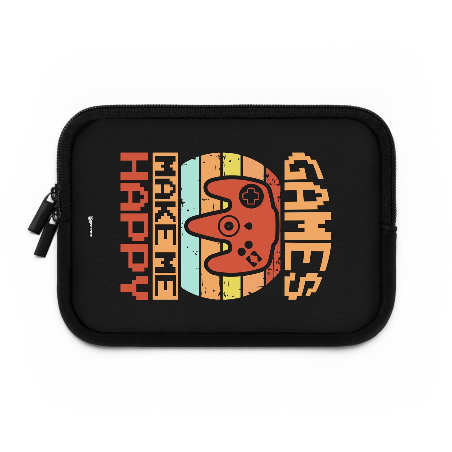 Games Make Me Happy 3 Gamer Gaming Lightweight Smooth Neoprene Laptop Sleeve