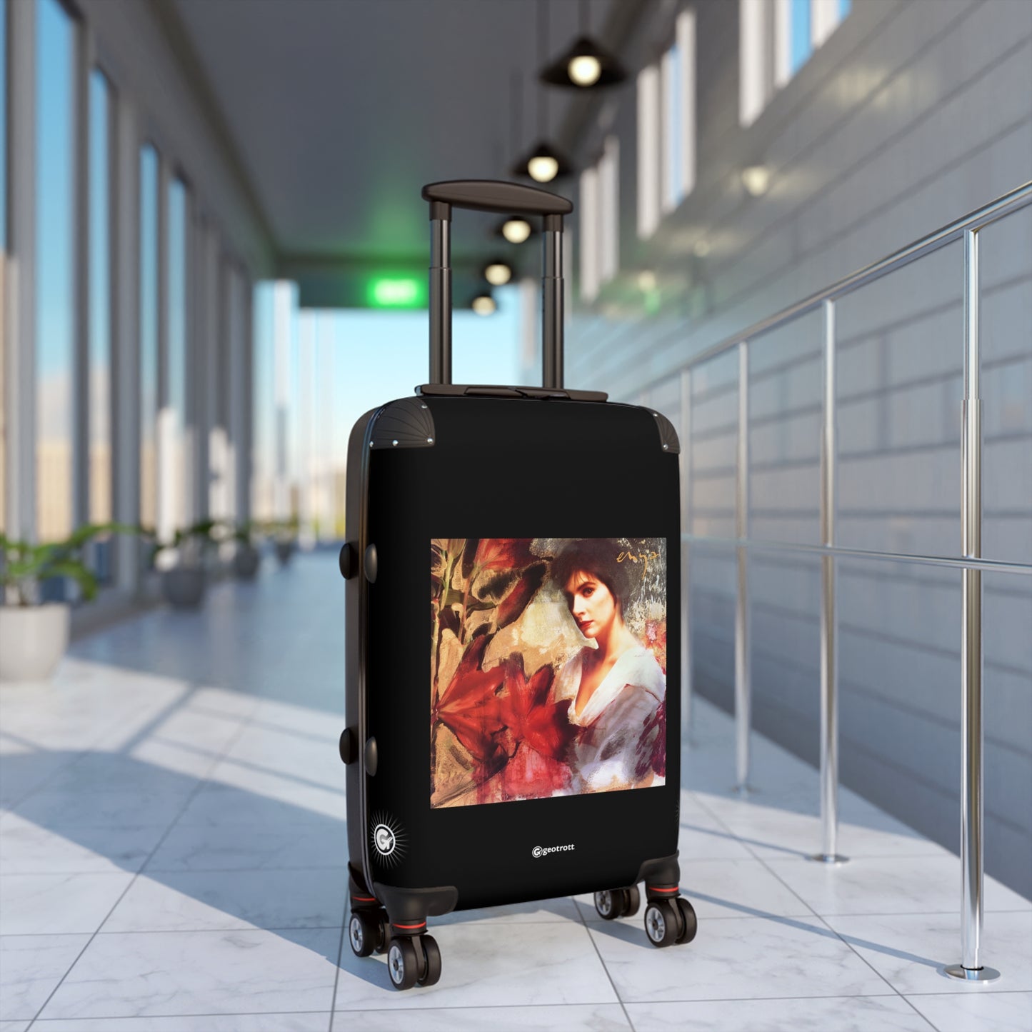 Enya Eighties Music Album Luggage Bag Rolling Suitcase Spinner