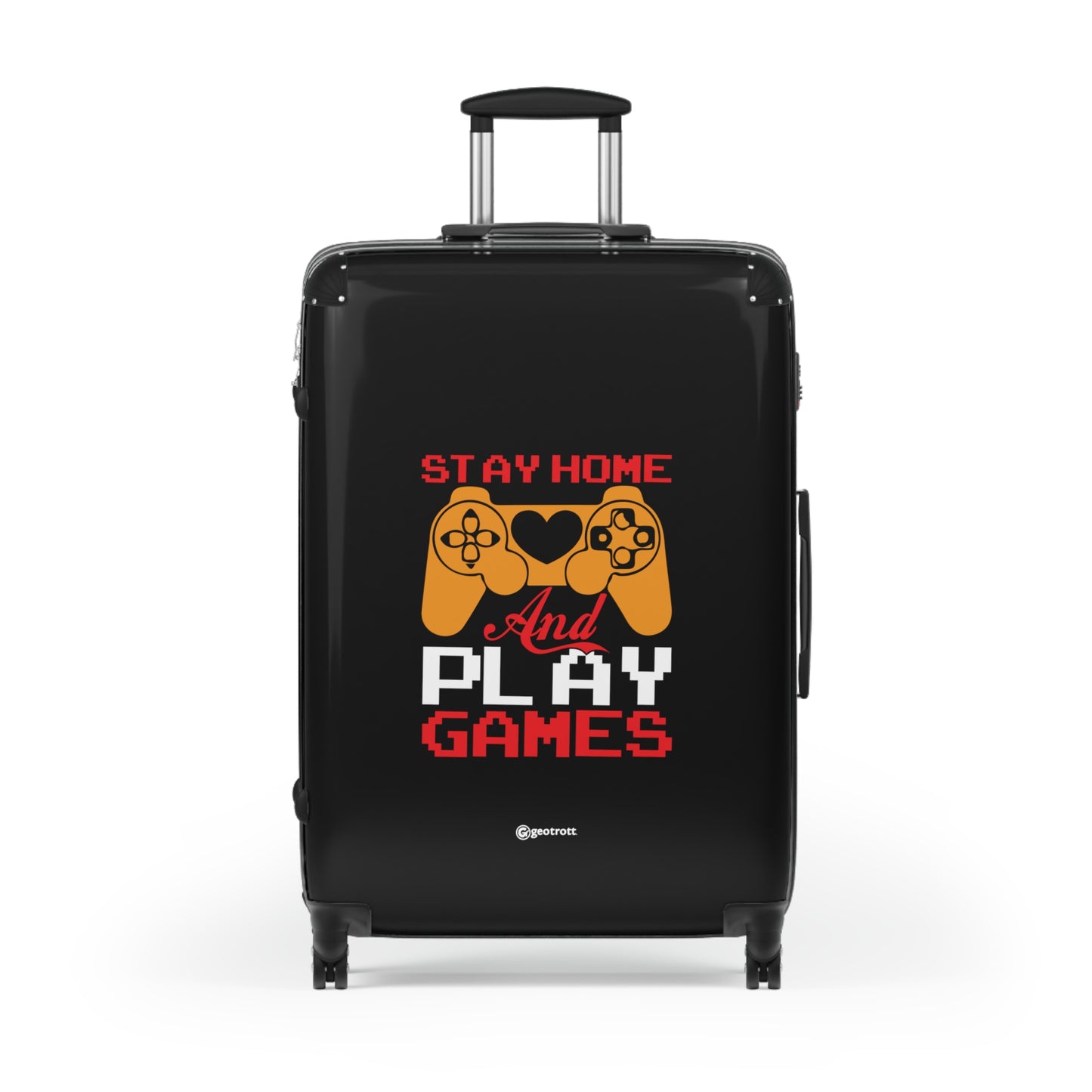 Stay Home and Play Games Gamer Gaming Suitcase-Bags-Geotrott