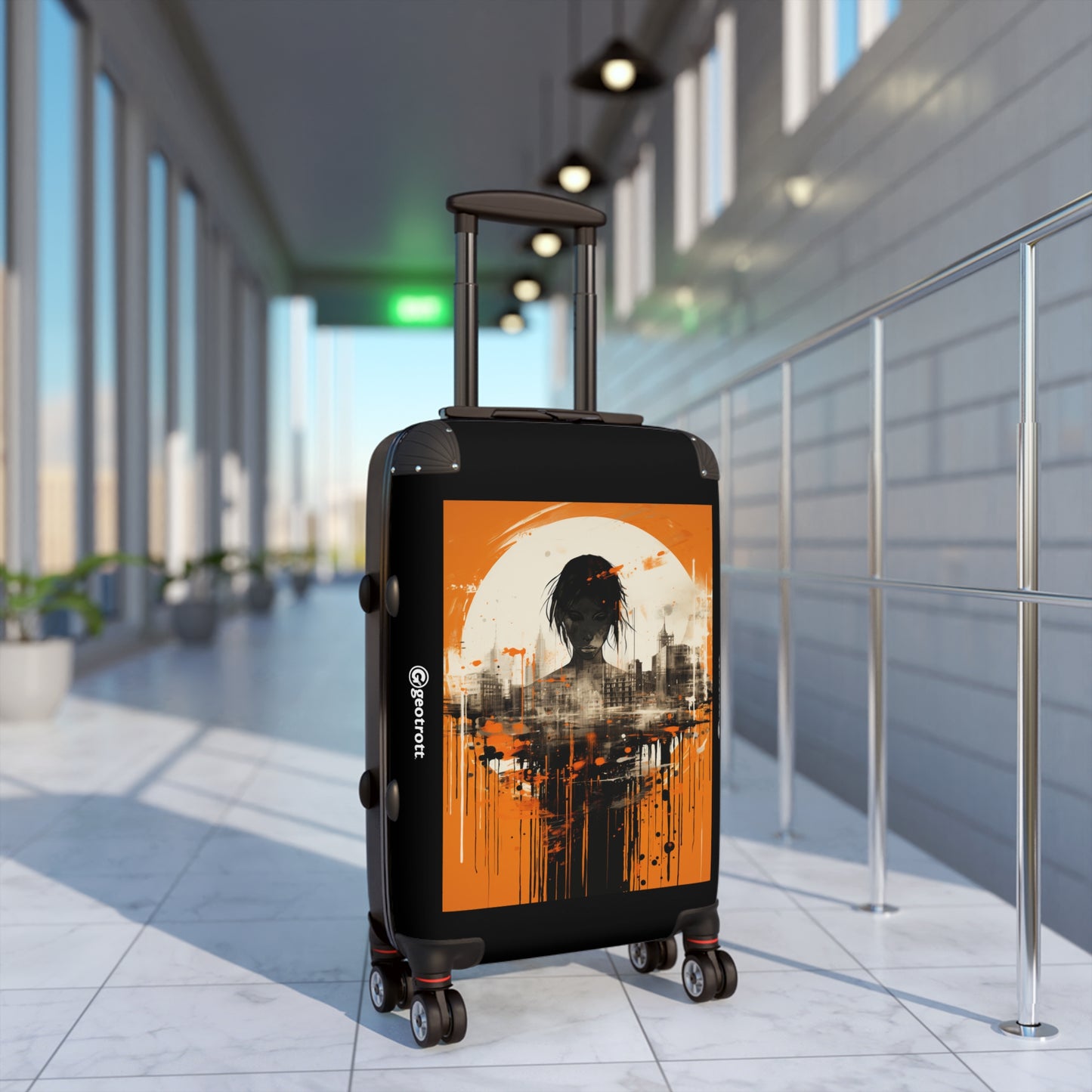 THE a retro splatter portrait with an image of a city i 308b6dab 536b 4137 9236 8b939f0cf400 2