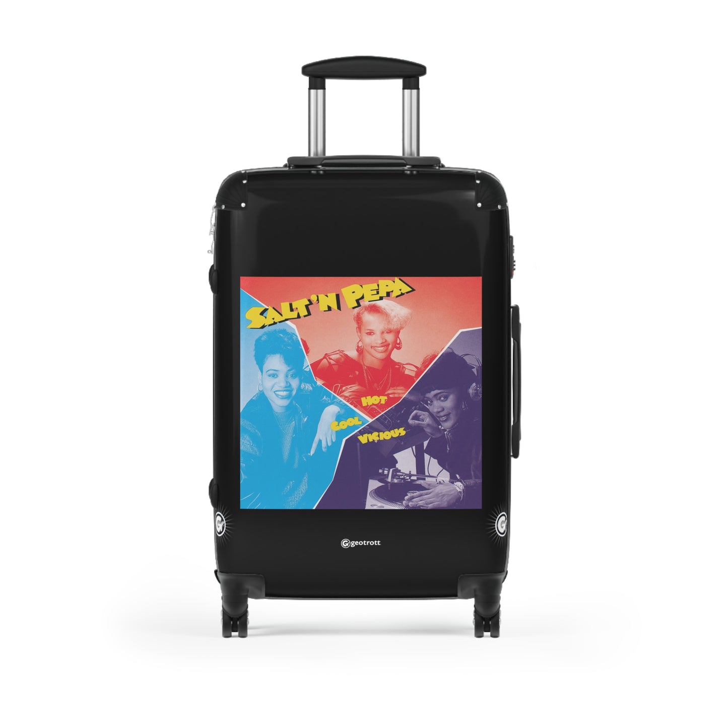 Salt N Pepa Hot Cool & Vicious 1986 Luggage Bag Rolling Suitcase Spinner
