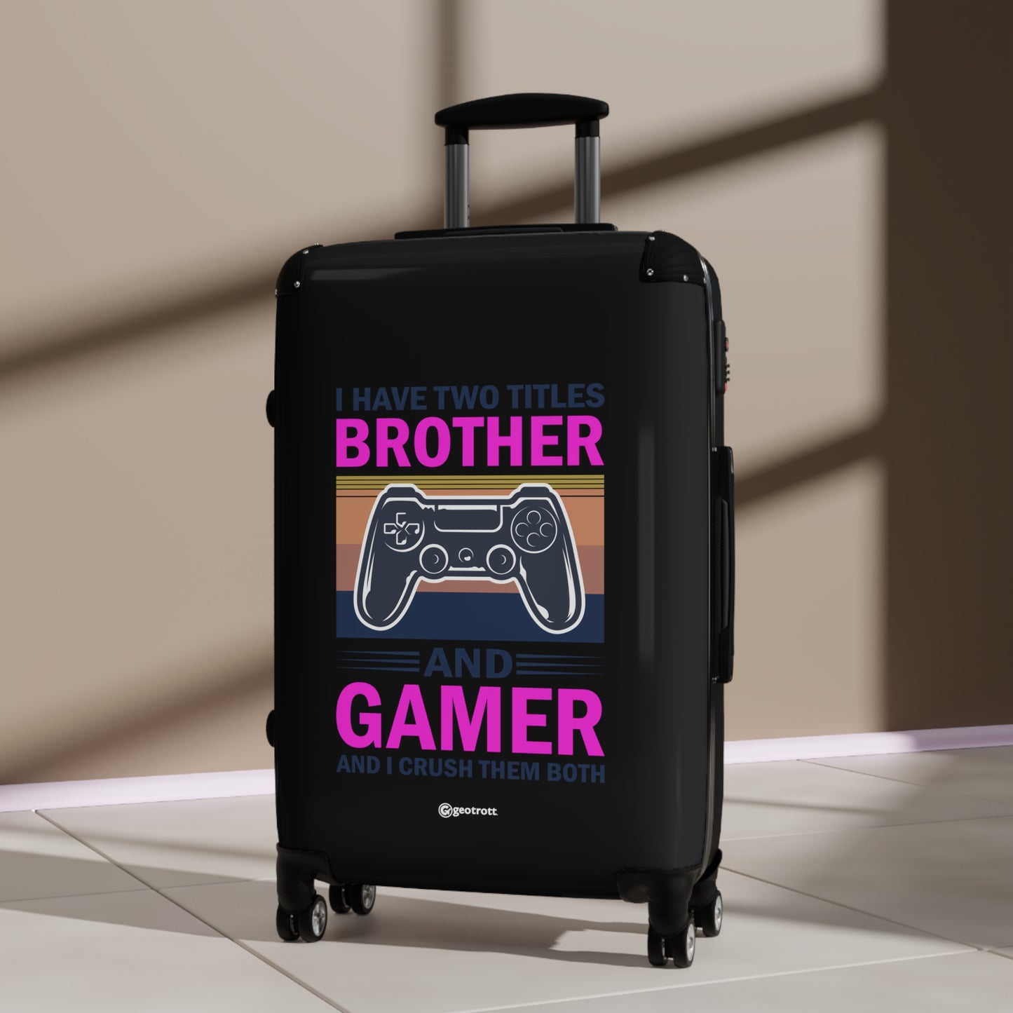 I have two Titles Brother and Gamer and I crush them Both Gamer Gaming Suitcase-Bags-Geotrott