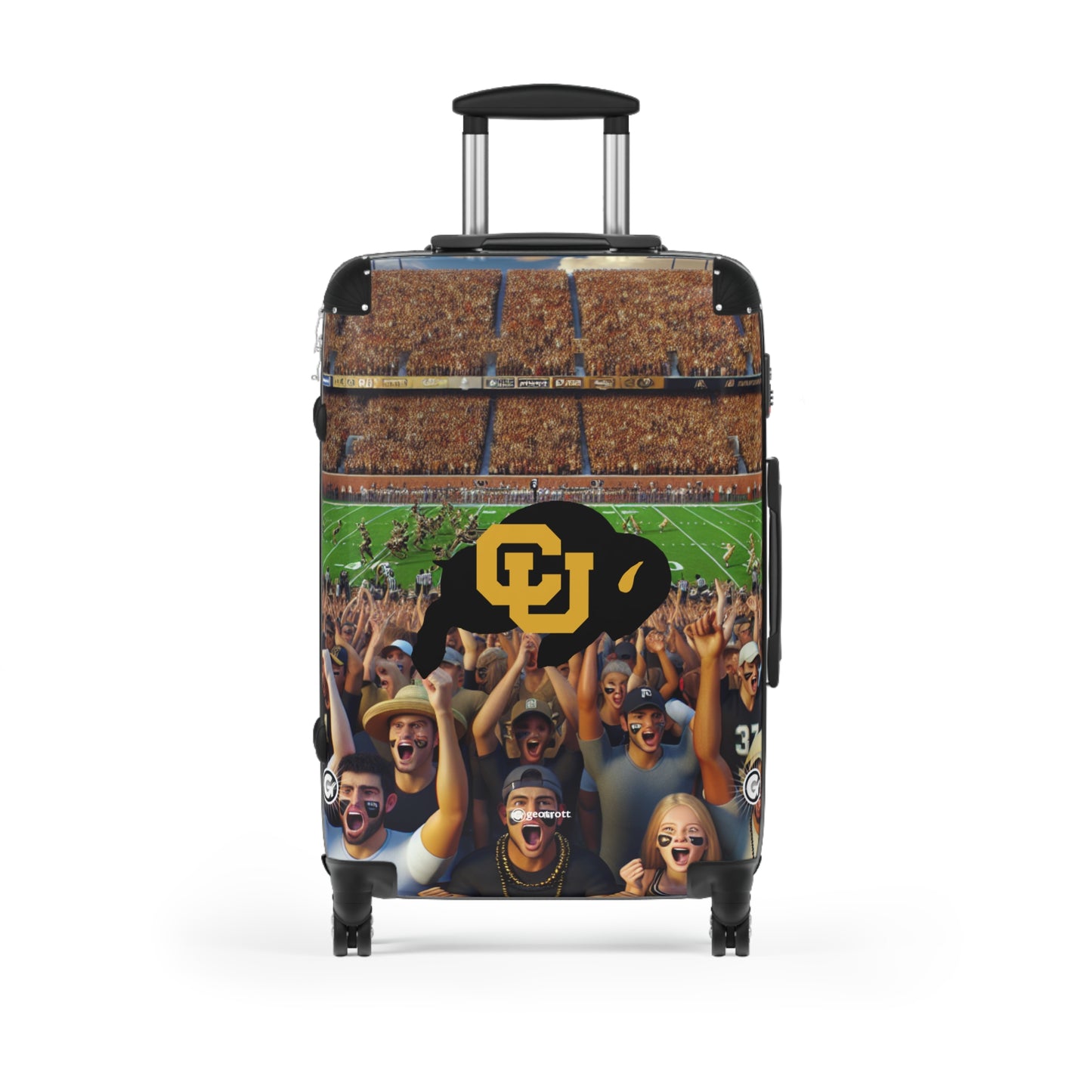 The Missouri Tigers Football College Team Luggage Bag Rolling Suitcase Spinner