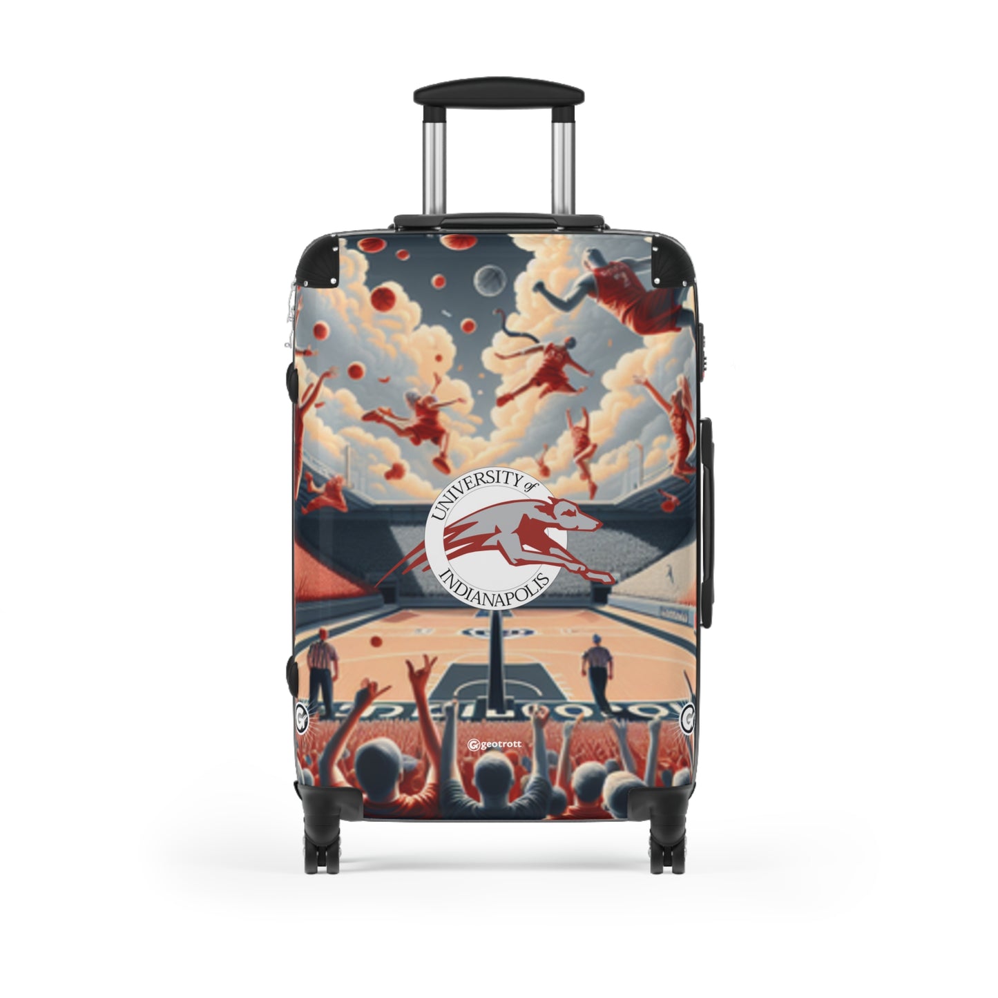 University of Houston Indianapolis Greyhounds Women's College Team Luggage Bag Rolling Suitcase Spinner