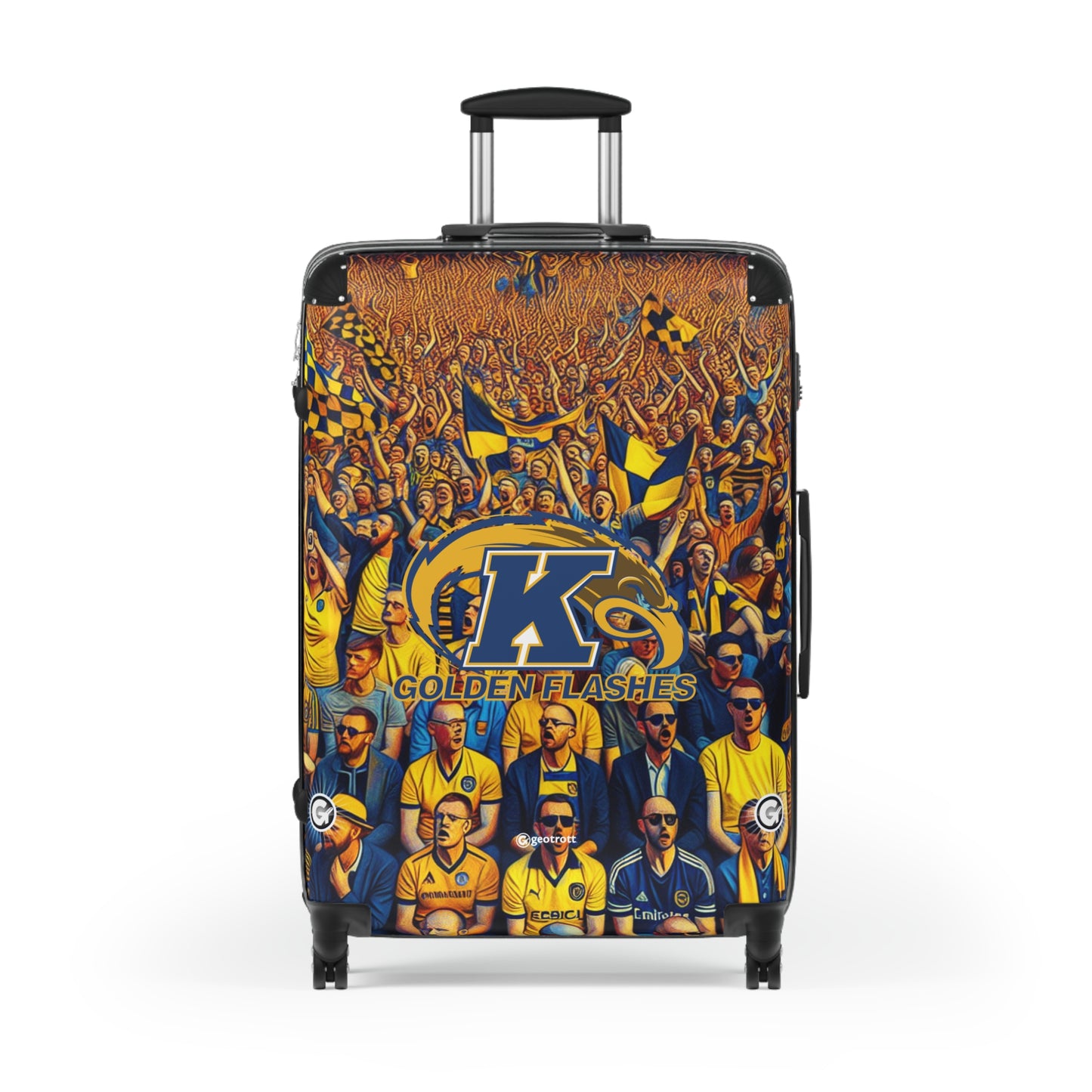 Kent State Golden Flashes College Luggage Bag Rolling Suitcase Spinner