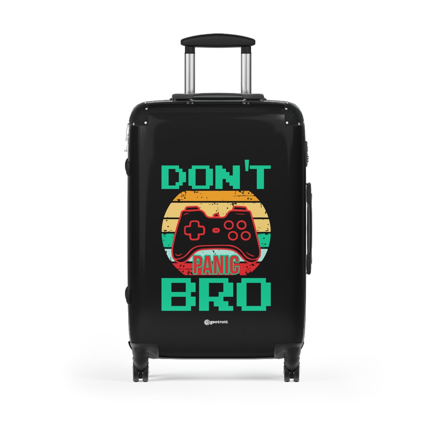 Don't Panic Bro Gamer Gaming Suitcase-Bags-Geotrott