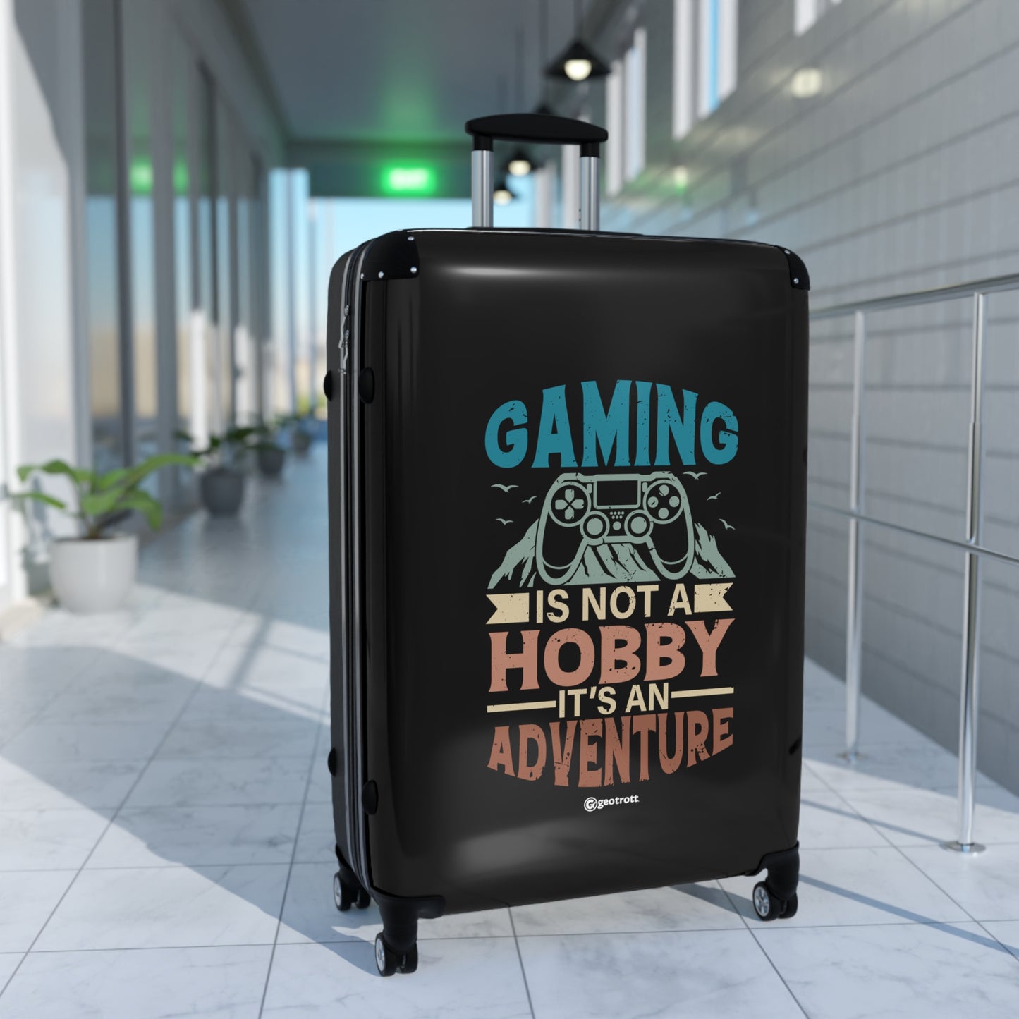 Gaming is not a Hobby it's an Adventure 2 Gamer Gaming Suitcase