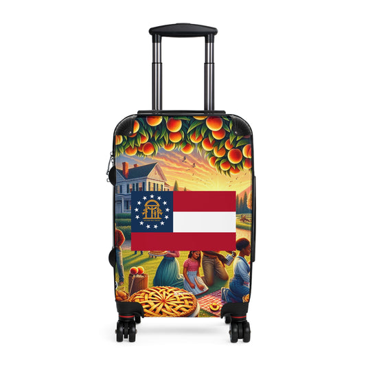 Georgia Usa State Flags Luggage Bag Rolling Suitcase Spinner