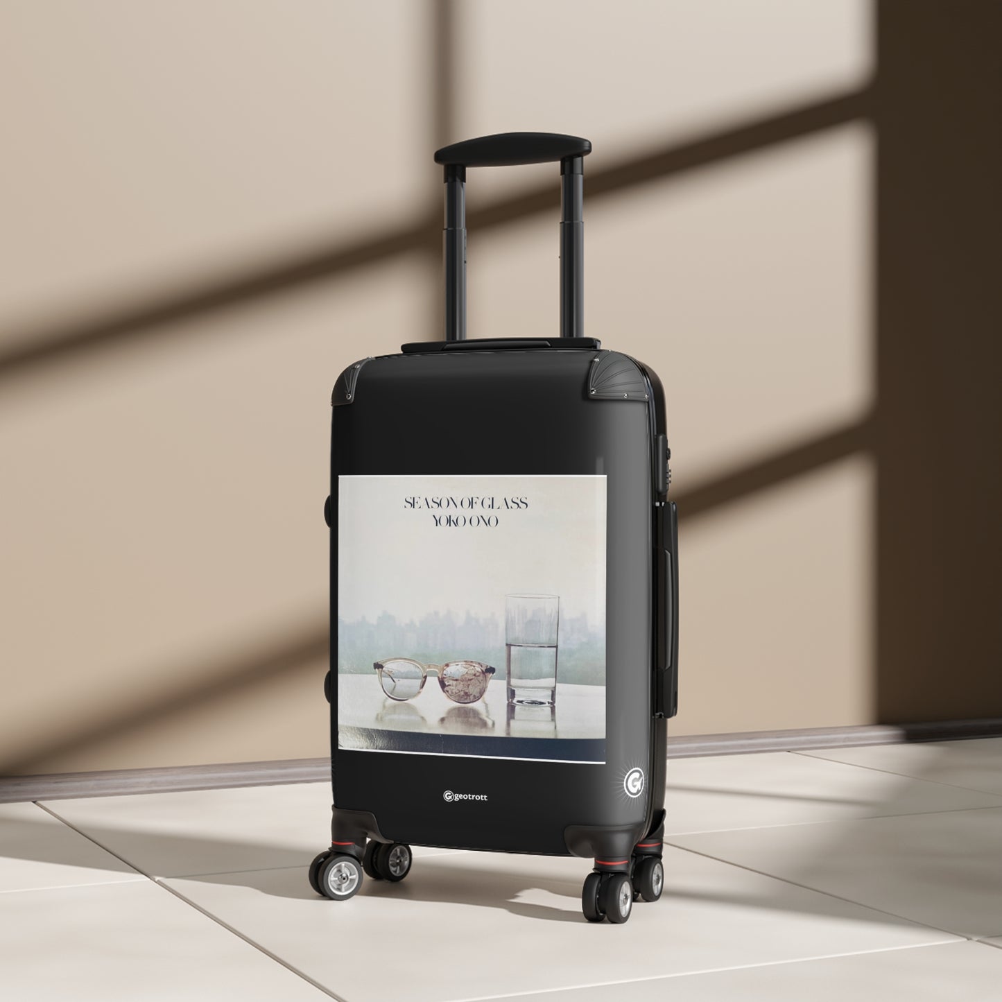 Yoko Ono Season Of Glass 1981 Luggage Bag Rolling Suitcase Spinner