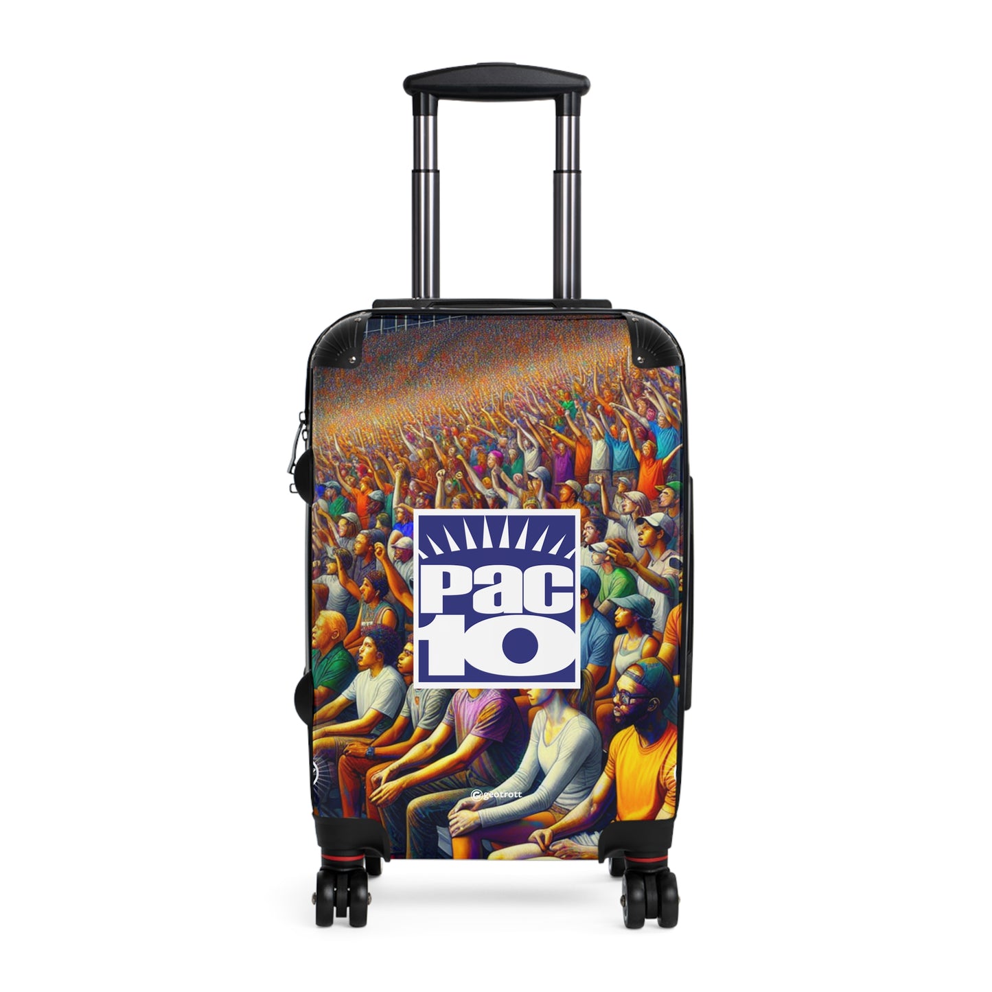 Pac 10 Collegiate Western Athletic Conference Luggage Bag Rolling Suitcase Spinner