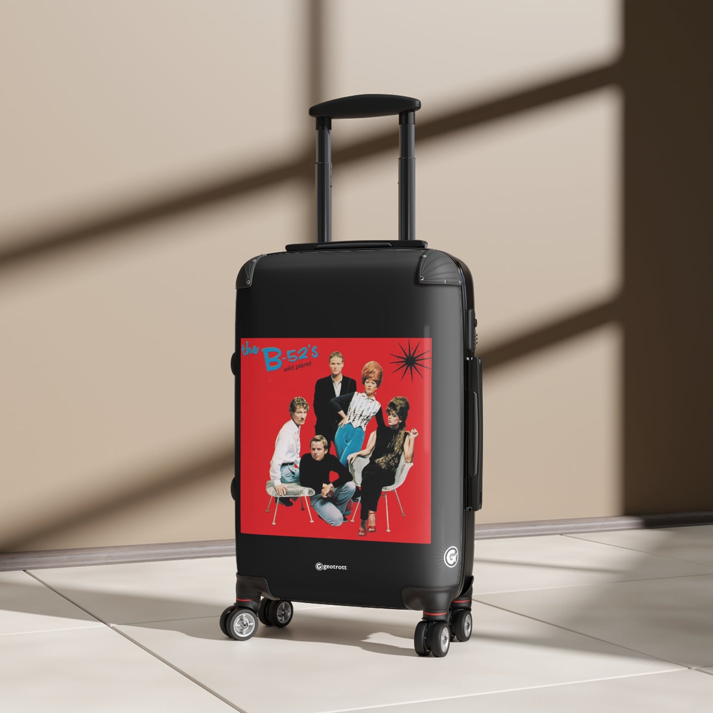 The B52S Wild Planet 1980 Luggage Bag Rolling Suitcase Spinner