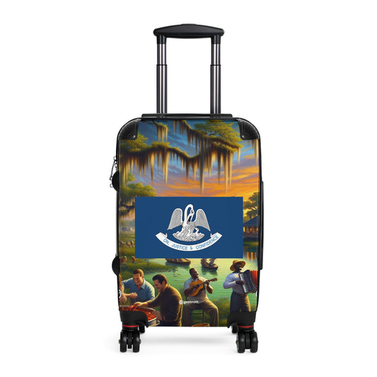 Louisiana Usa State Flags Luggage Bag Rolling Suitcase Spinner