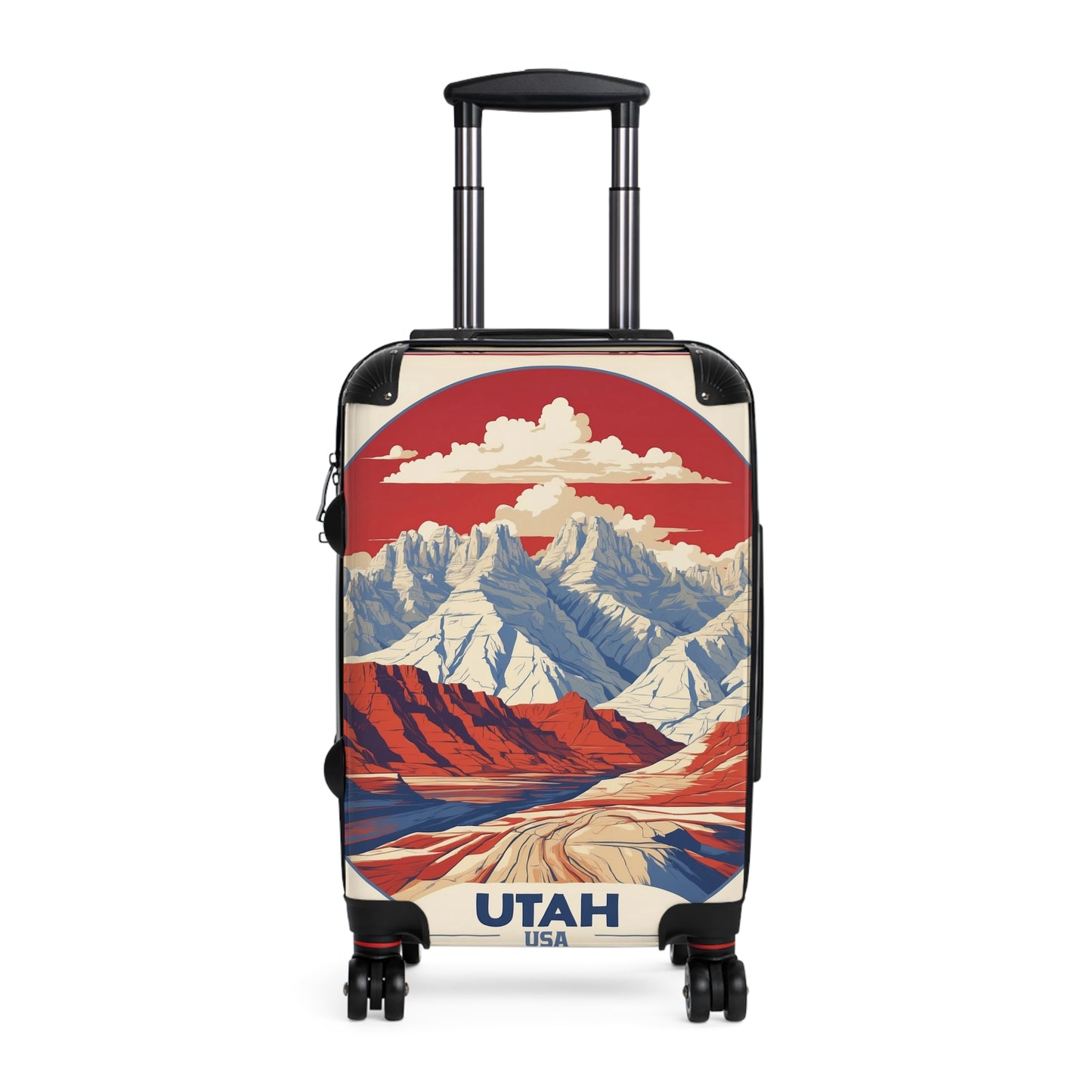 Utah'S Natural Wonders: Vintage Travel Poster, Red Rock Canyons And Snowy Peaks Vintage Travel Poster