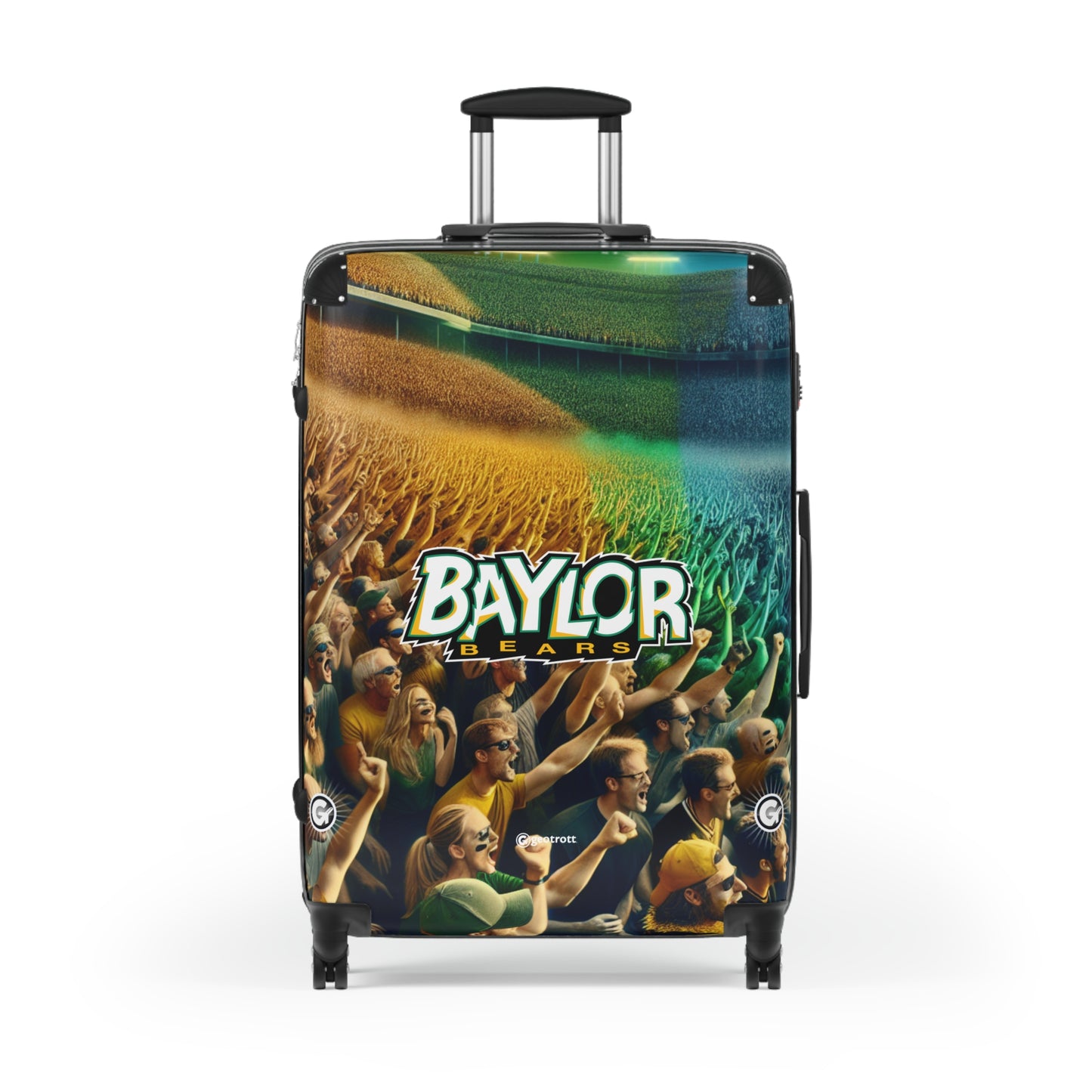 Baylor Bears Football University College Teams Luggage Bag Rolling Suitcase Spinner