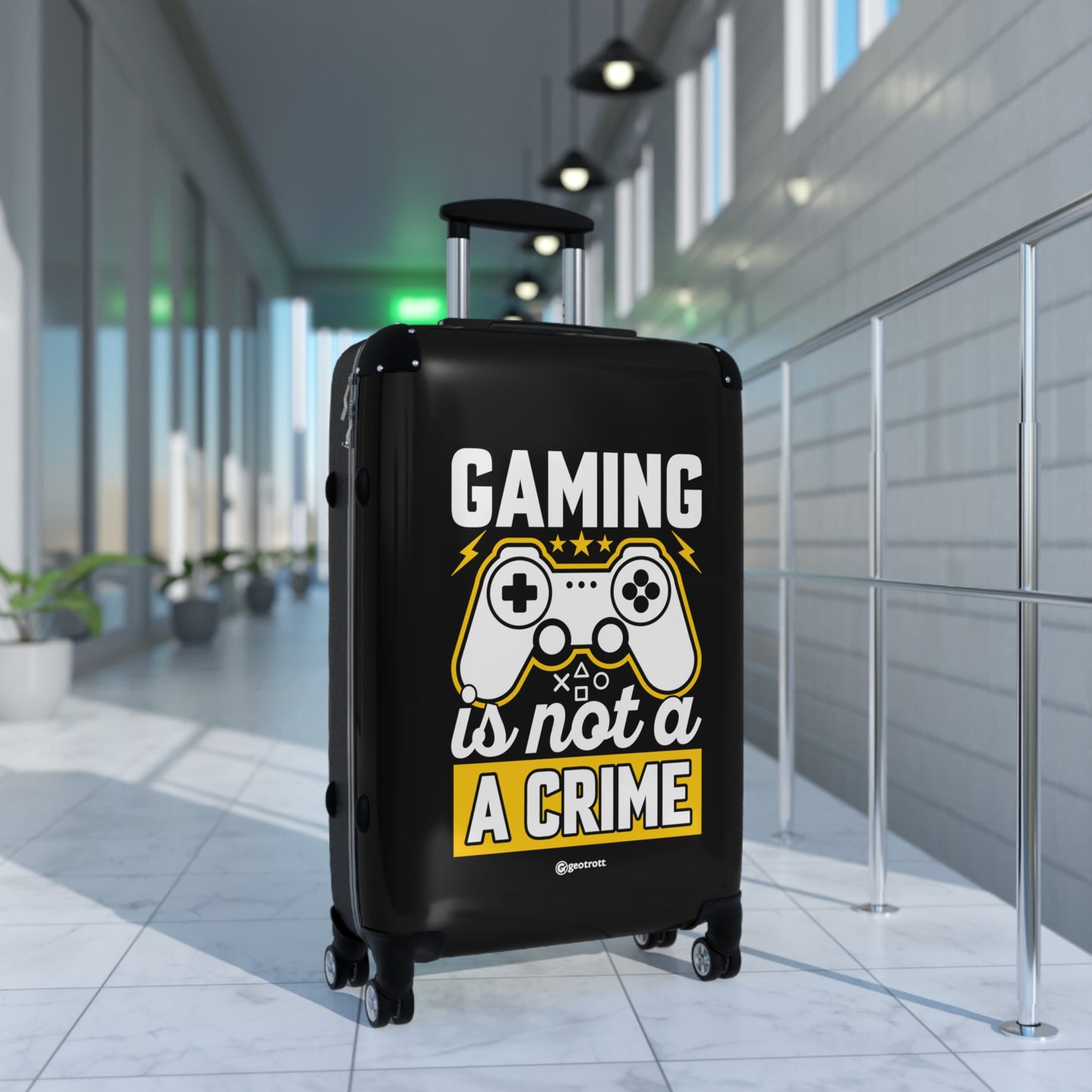 Gaming is not a Crime Gamer Gaming Suitcase